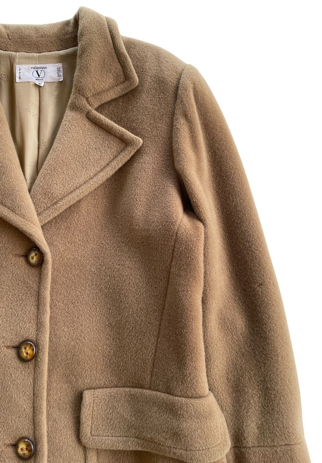 Valentino Valentino Cashmere Camel Coat Size M / US 6-8 / IT 42-44 - 5 Thumbnail