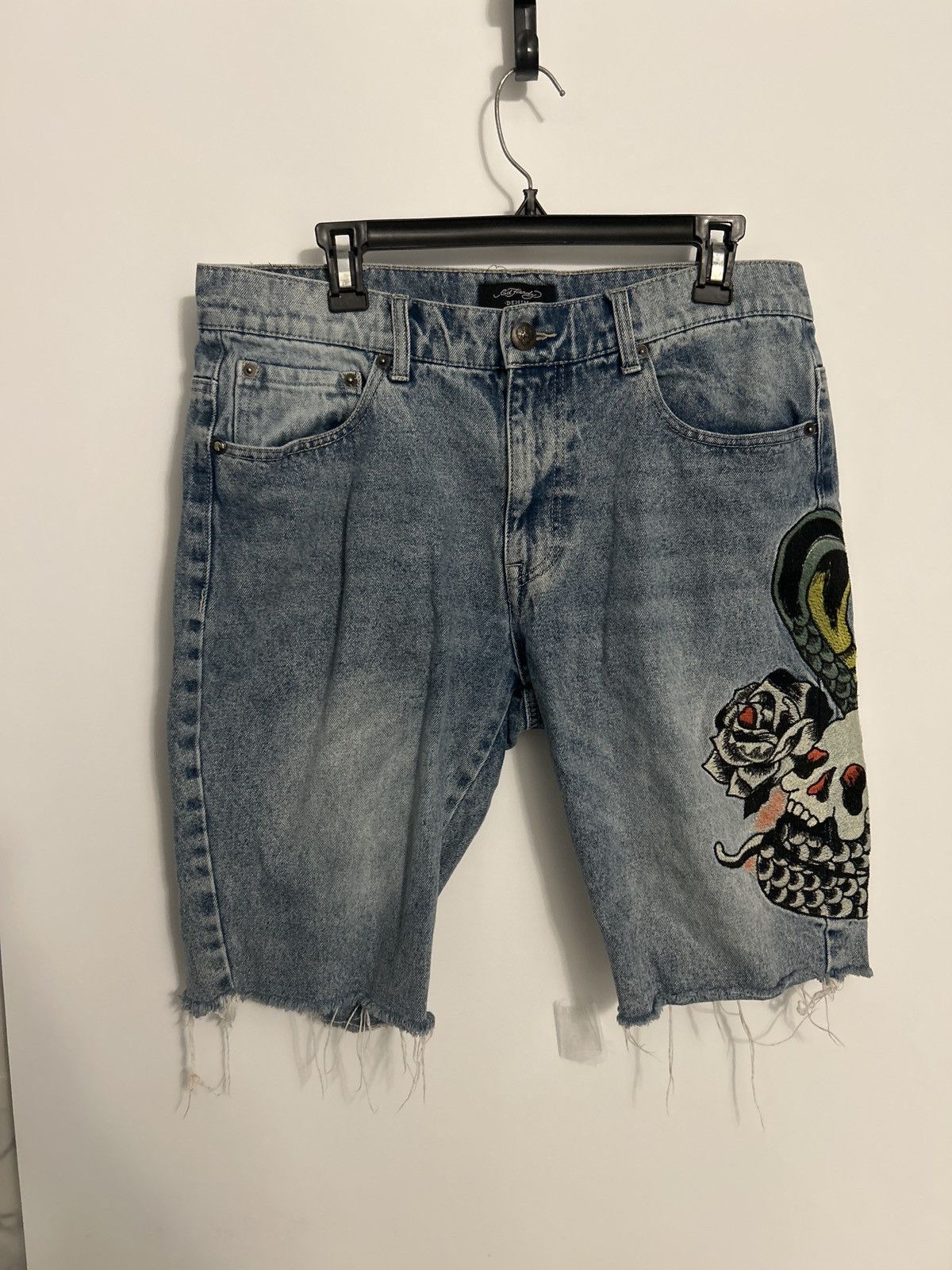 Ed Hardy Ed hardy short Denim Size US 32 / EU 48 - 2 Thumbnail