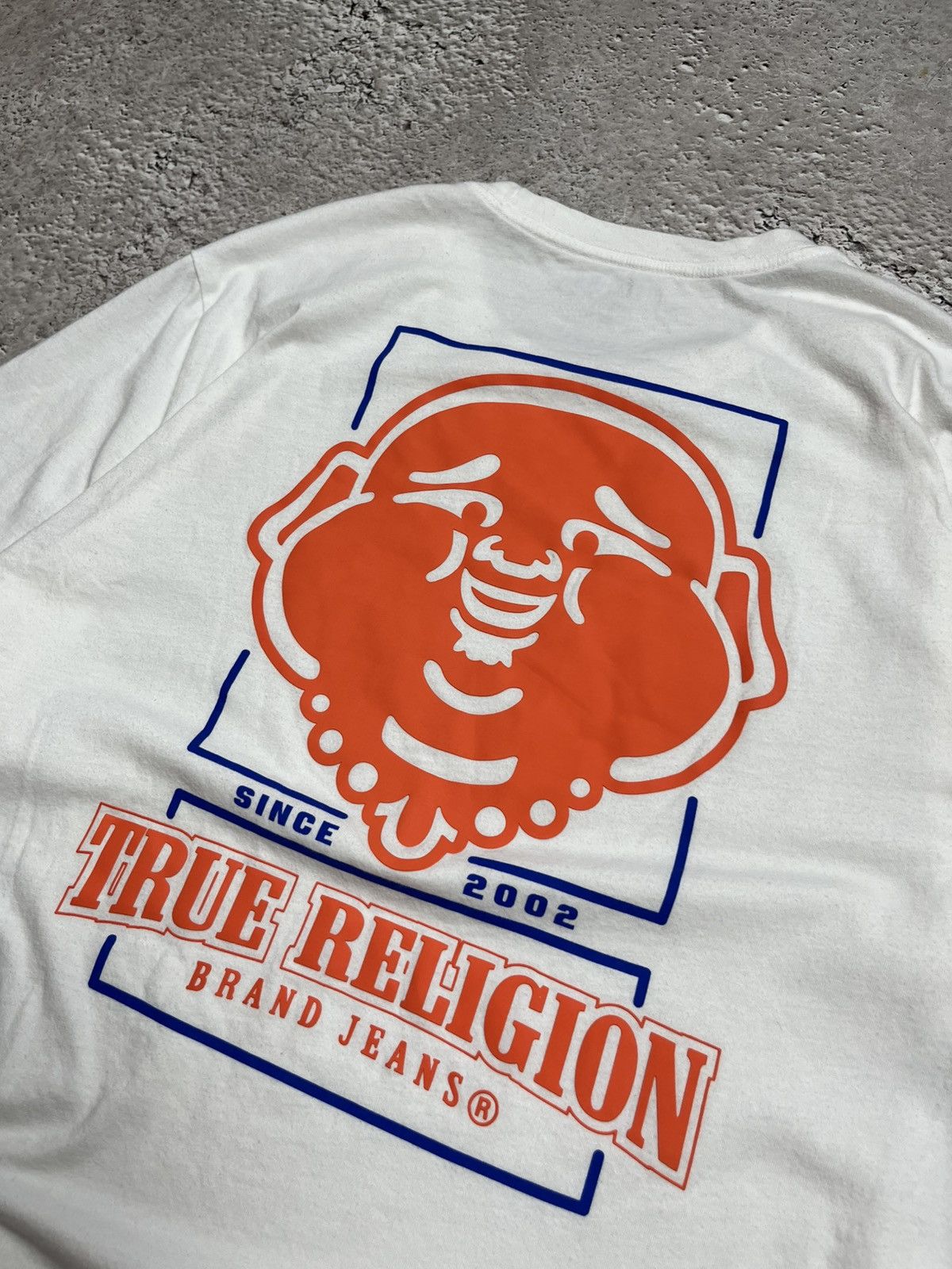 True Religion True Religion White T Shirt Big Buddha Graphic Logo XL Size US XL / EU 56 / 4 - 5 Thumbnail