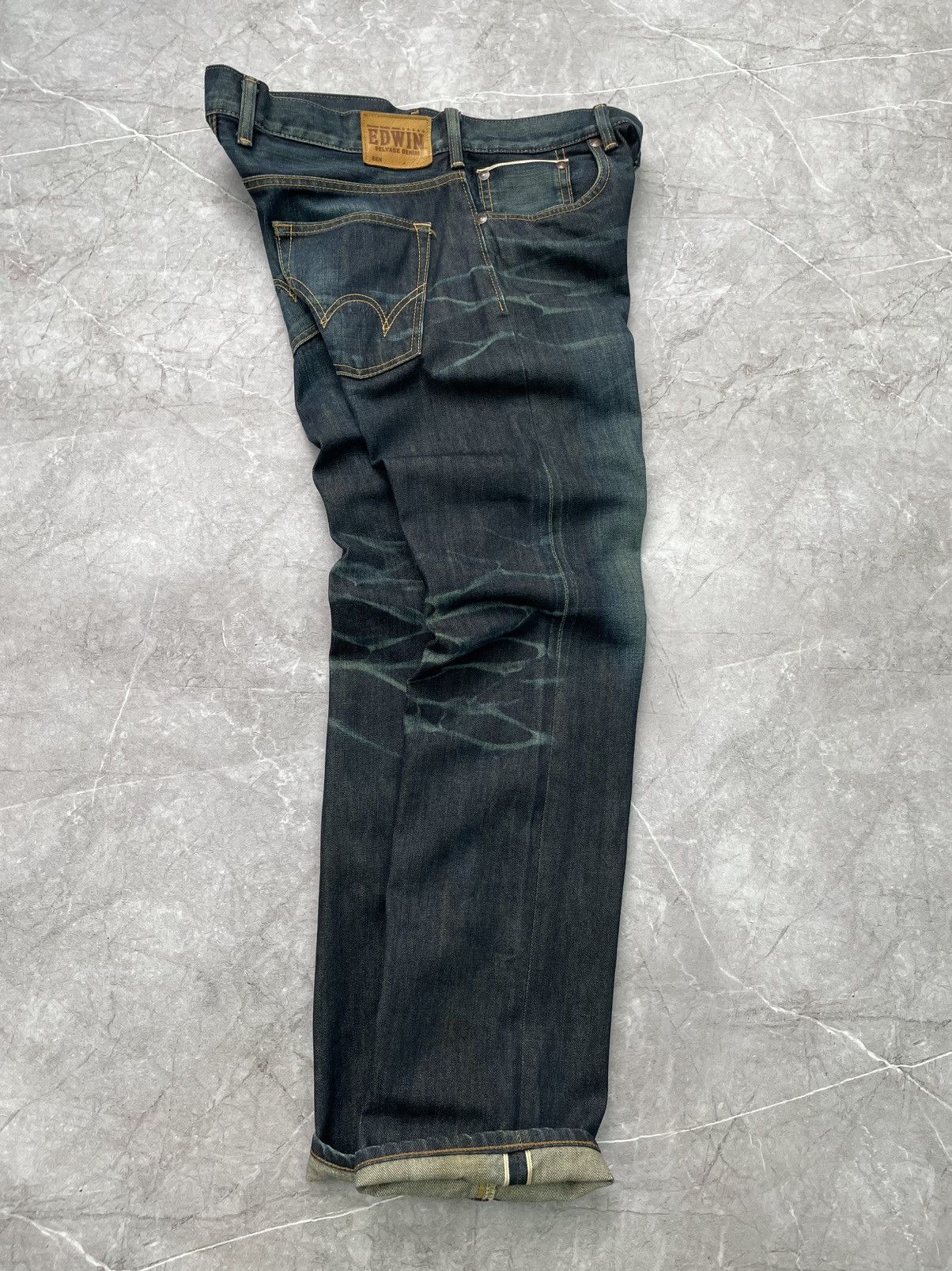 Edwin × Japanese Brand Vintage Edwin SK 505 SE Japan Flare selvage Jeans Size US 33 - 8 Thumbnail
