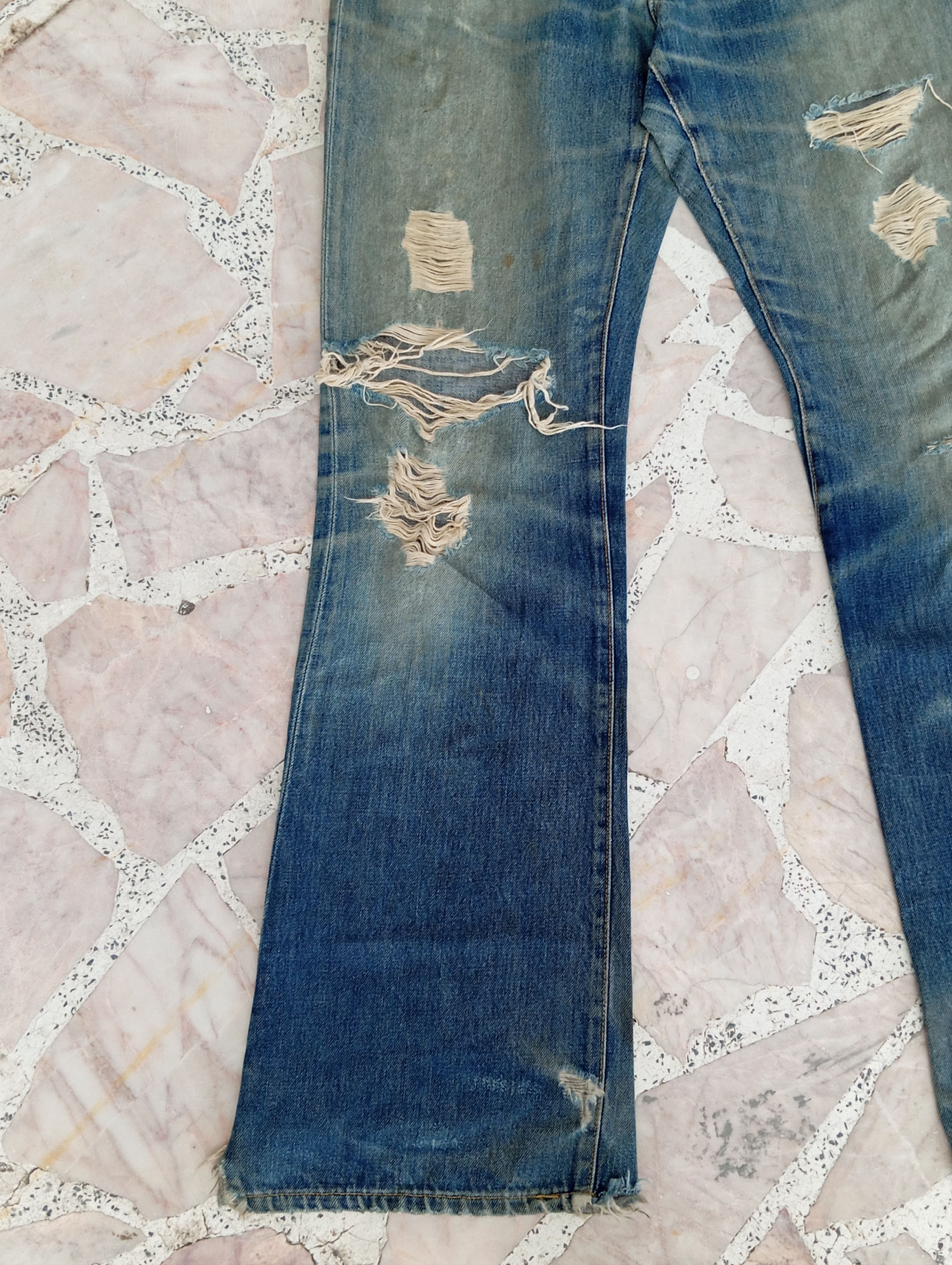 Denime × Vintage Distressed Denime Size US 30 / EU 46 - 5 Thumbnail
