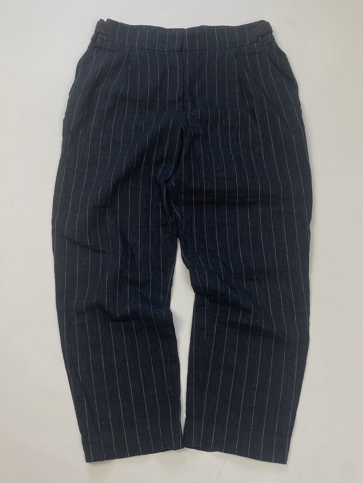 Brunello Cucinelli Linen/Wool Pants. Size 6