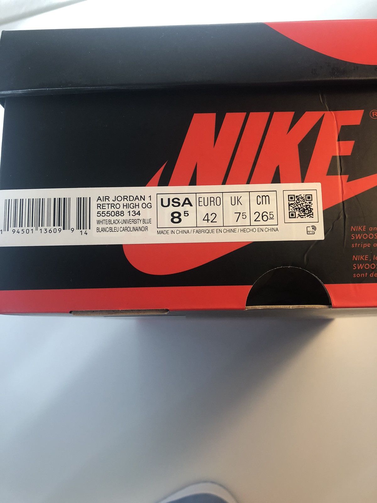 Jordan Brand × Nike Jordan 1 Retro High OG University Blue Size US 8.5 / EU 41-42 - 6 Thumbnail