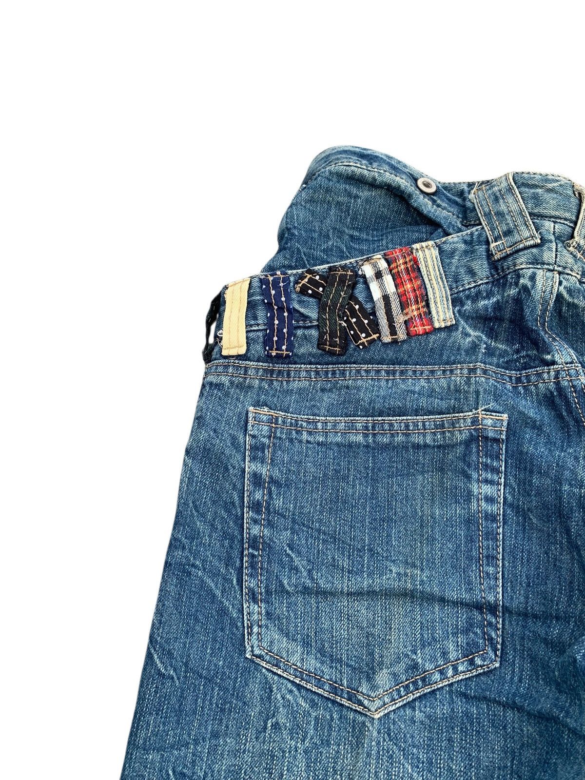 Kapital DOUBLE WAIST PUNK STYLE RUSTY UNBRAND DISTRESSED DENIM Size US 29 - 10 Thumbnail