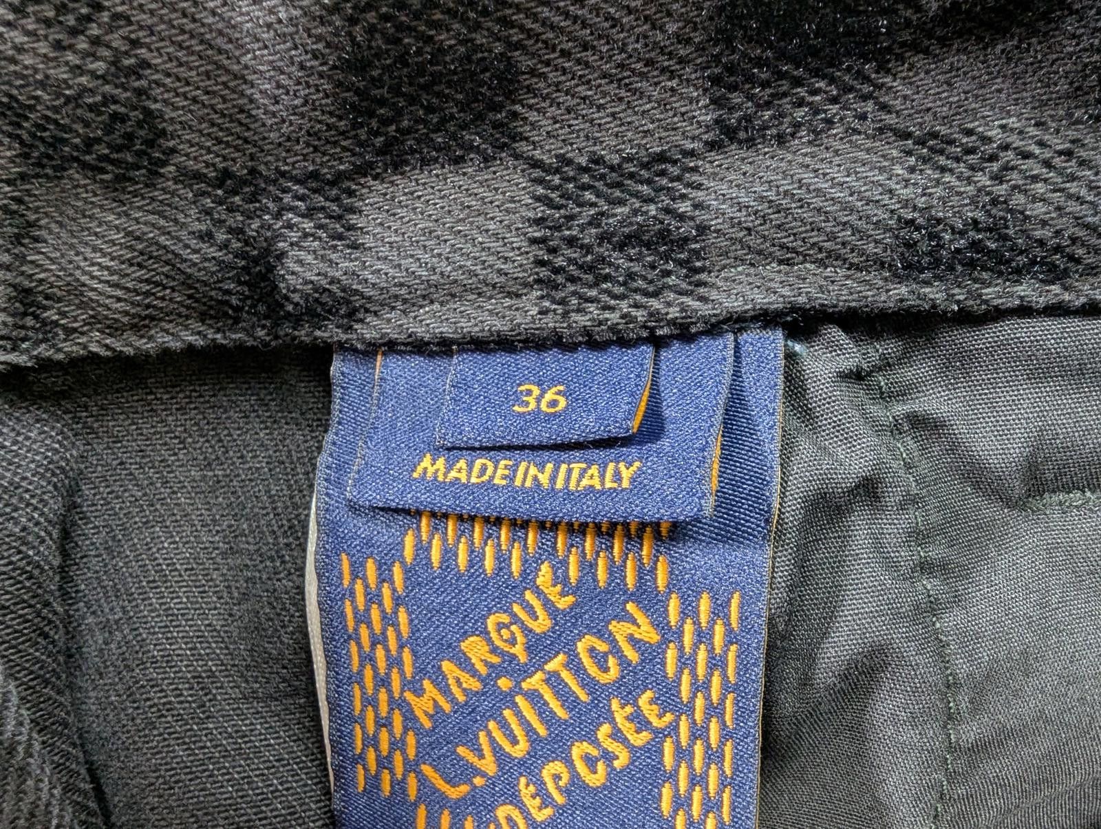 Louis Vuitton Louis Vuitton Damier Ultrablack Flocked Wide Leg Denim Pants Size US 36 / EU 52 - 6 Thumbnail