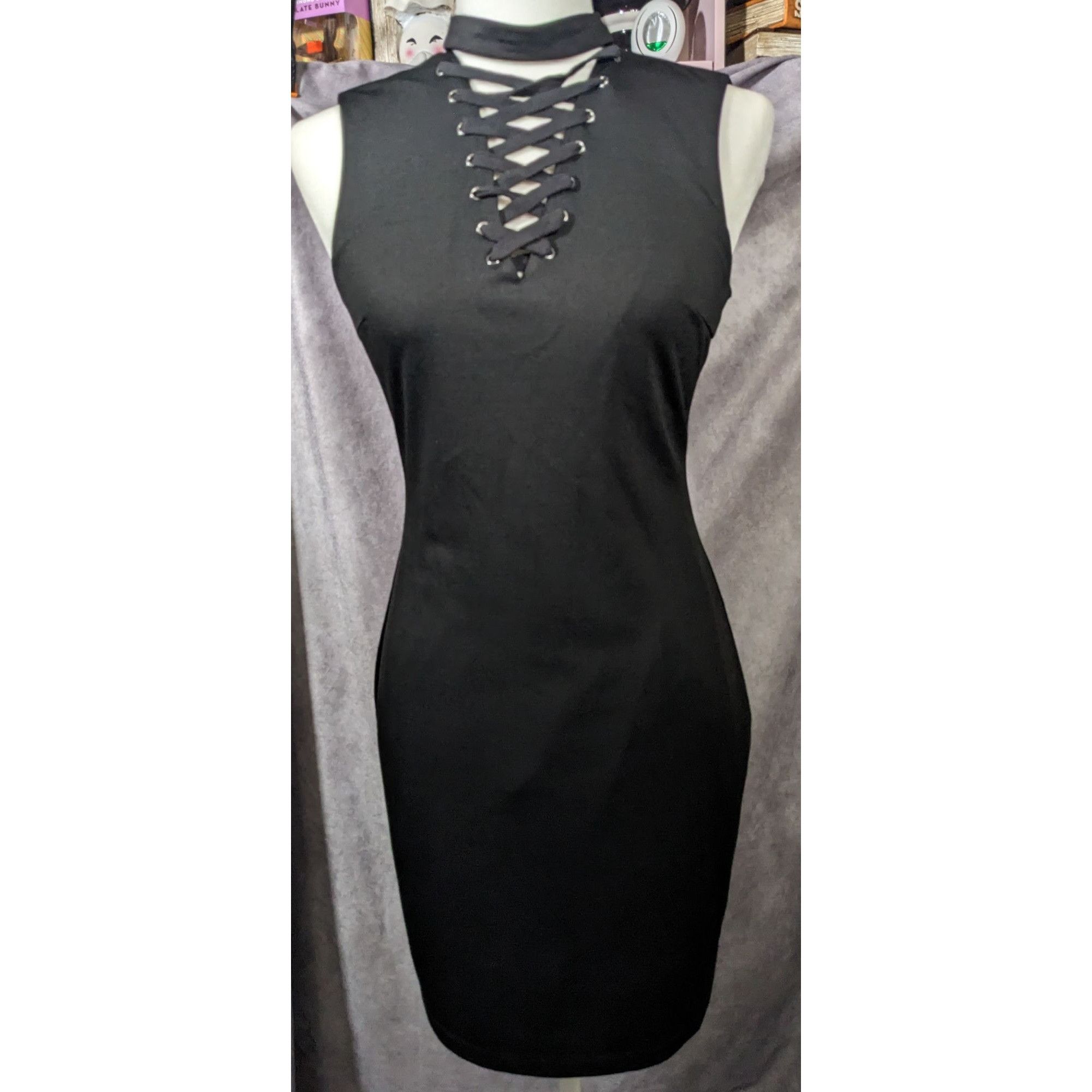Other Fate by LFD Gothic Corset Neck Mini Bodycon Dress Size Small Size S / US 4 / IT 40 - 1 Thumbnail