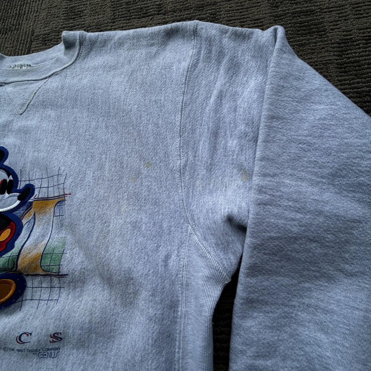 Disney Vintage 90’s Mickey Mouse Reverse Weave Crewneck Sweatshirt Size US XL / EU 56 / 4 - 2 Thumbnail