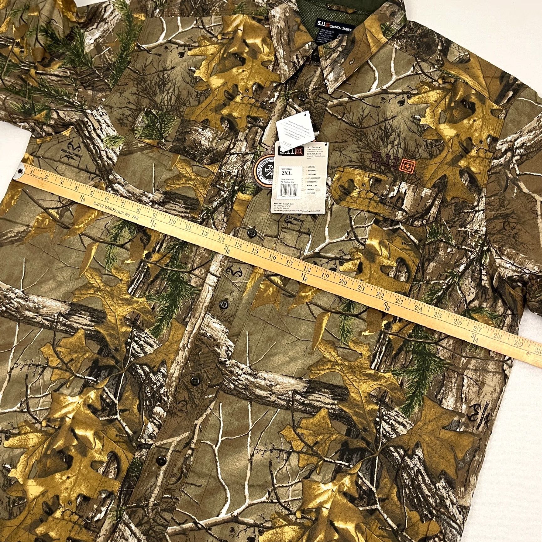 Vintage 5.11 511 Realtree Xtra Taclite Shirt Mens 2XL XXL Reg Camo Hunting Button Down Sizing Reg Camo Hunting Mens Button-Down Shirts 5.11 Tactical Size US XXL / EU 58 / 5 - 6 Thumbnail