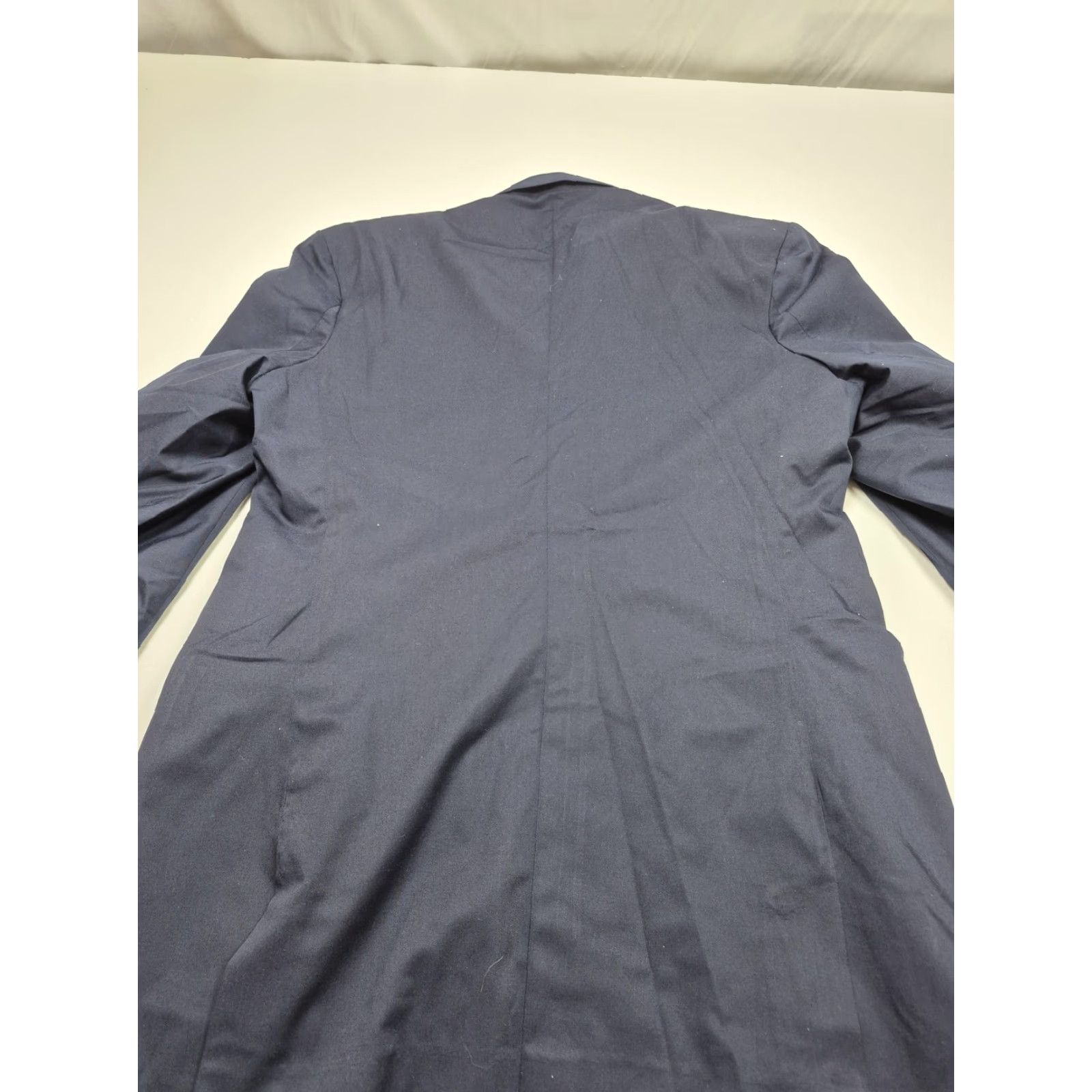 Maje Majer Sport Coat Mens 44 Blue Sea Island Cotton 2 Button Single-Breasted Blazer Jacket USA Size 44R - 6 Thumbnail