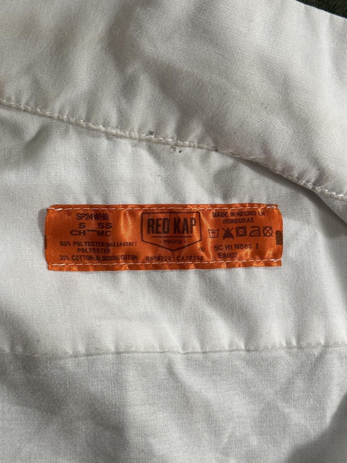 Red Kap Red Kap Men's Small White Work Shirt "Pinks Window Services" Size 36R - 3 Thumbnail