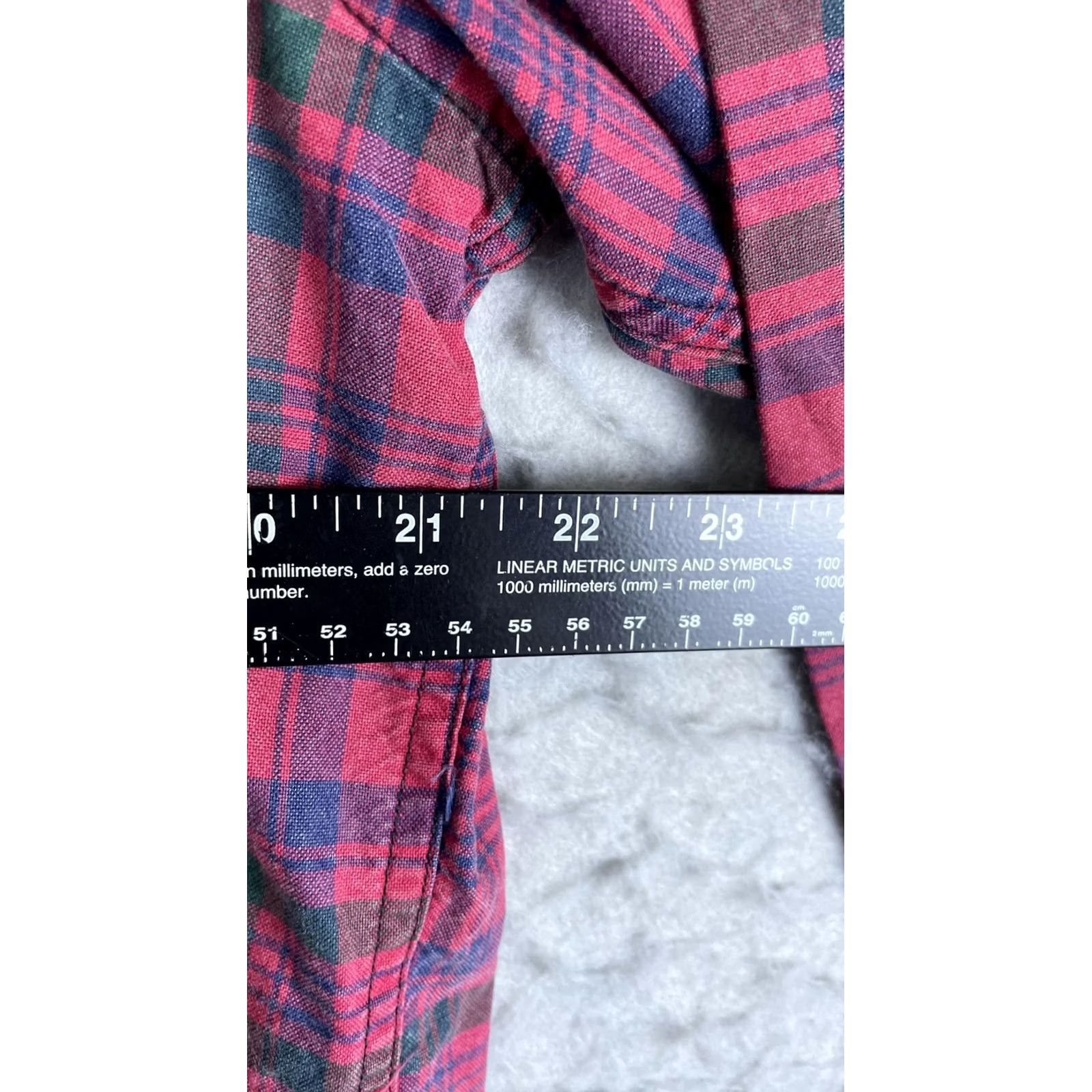 Vintage Denim & Supply Ralph Lauren Shirt Mens Large Red Plaid Long Sleeve Button Front Size US L / EU 52-54 / 3 - 5 Thumbnail