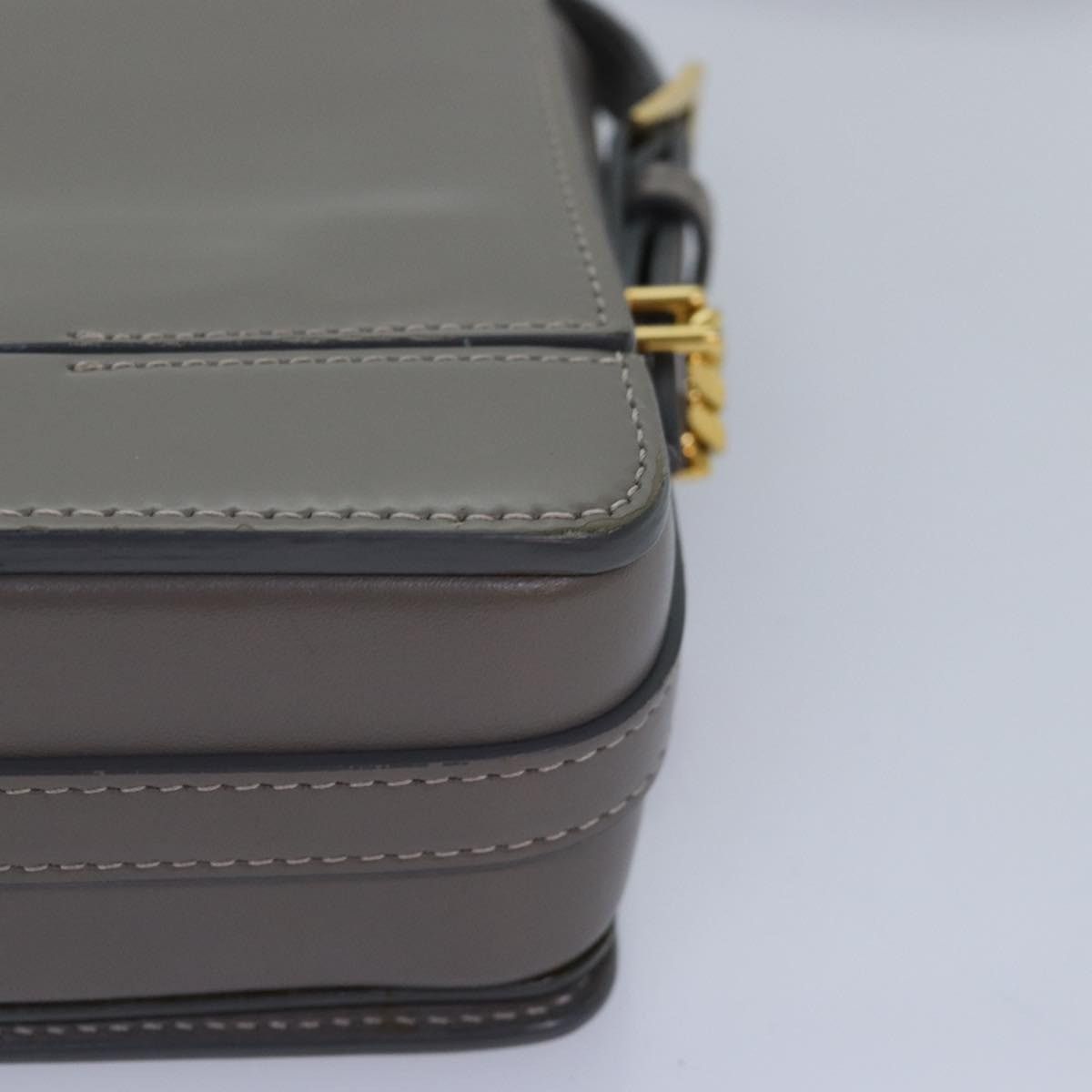 Burberry Burberry Shoulder Bag Patent Leather Gray Gold Size ONE SIZE - 11 Thumbnail