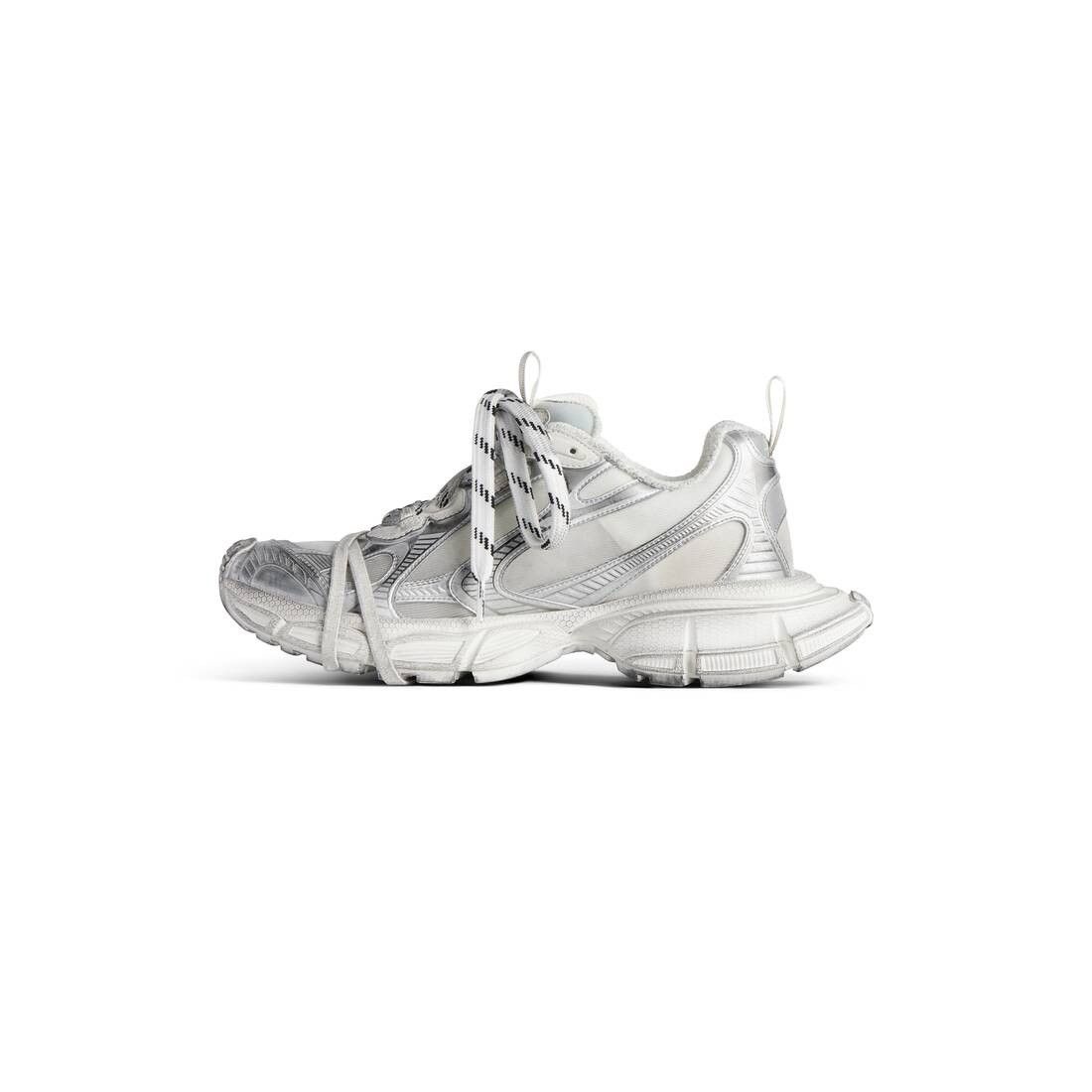 Balenciaga o1w1db10625 3XL Summer Mesh Sneakers in White/Grey Size US 7 / IT 37 - 4 Thumbnail