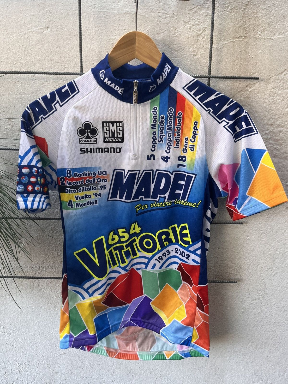 Other SMS Santini Vintage Cycling Jersey MAPEI Size US S / EU 44-46 / 1 - 2 Thumbnail