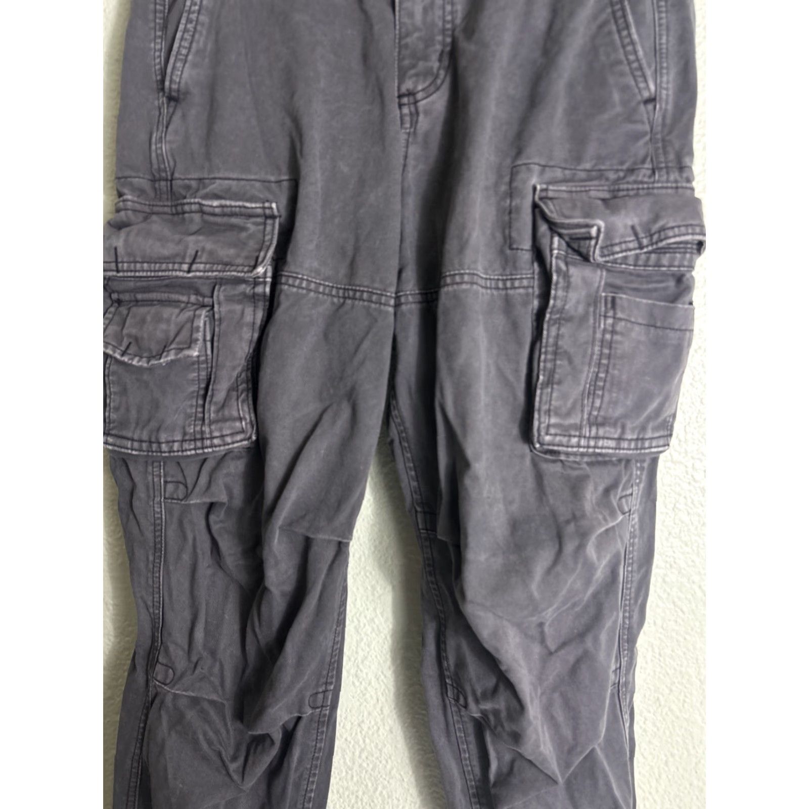 Abercrombie & Fitch Abercrombie & Fitch Cargo Utility Pants Mens 28x29 Gray Army Regular Inseam 29 in Size US 28 / EU 44 - 3 Thumbnail