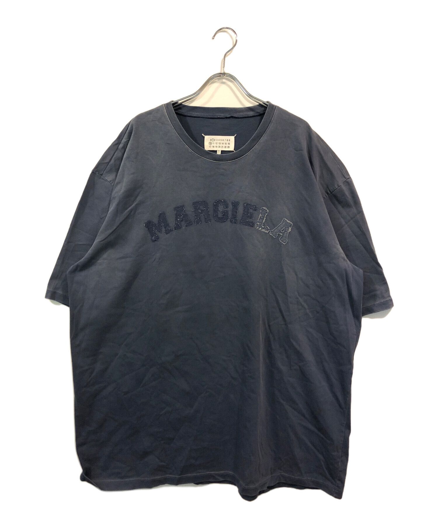 Maison Margiela Maison Margiela Flocky Logo Print Overdyed T-Shirt