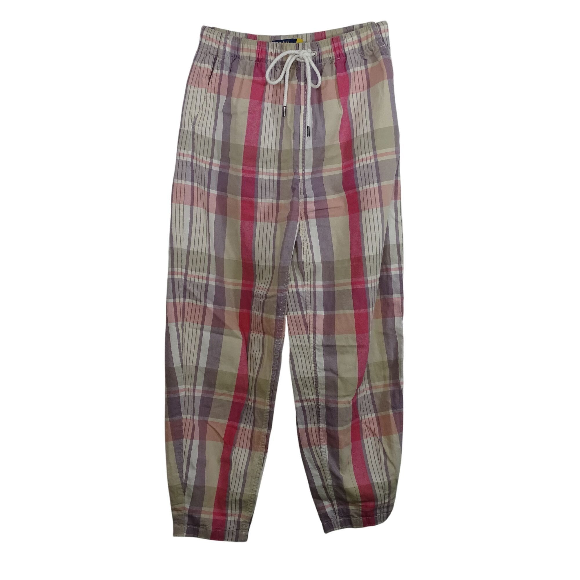 Polo Ralph Lauren Polo Ralph Lauren Plaid Pull on Tapered Pants Women Size XS Size 26" / US 2 / IT 38 - 1 Thumbnail