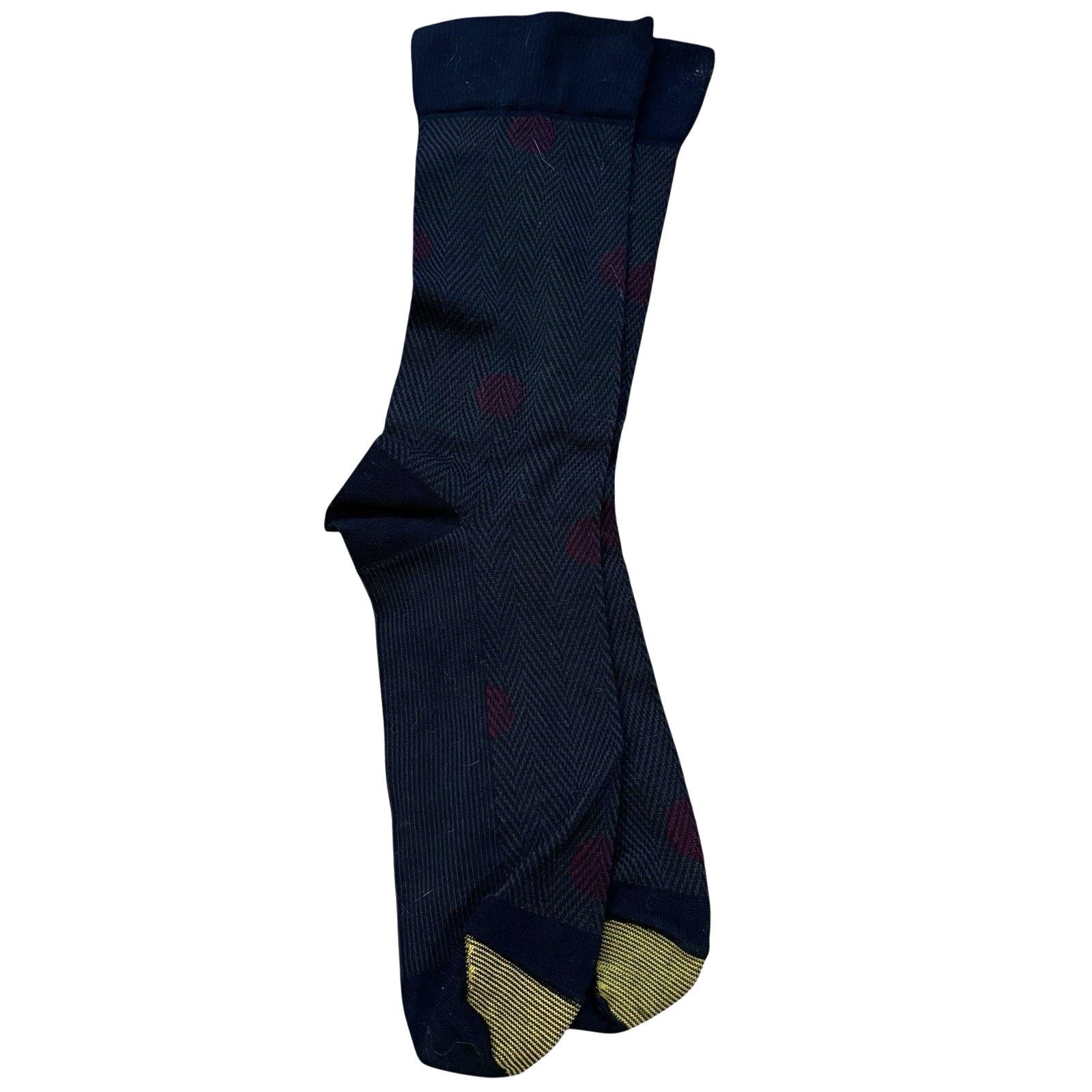 Other Vintage Gold Toe Herringbone/Dot Nylon Dress Socks NWOT Size ONE SIZE - 1 Thumbnail