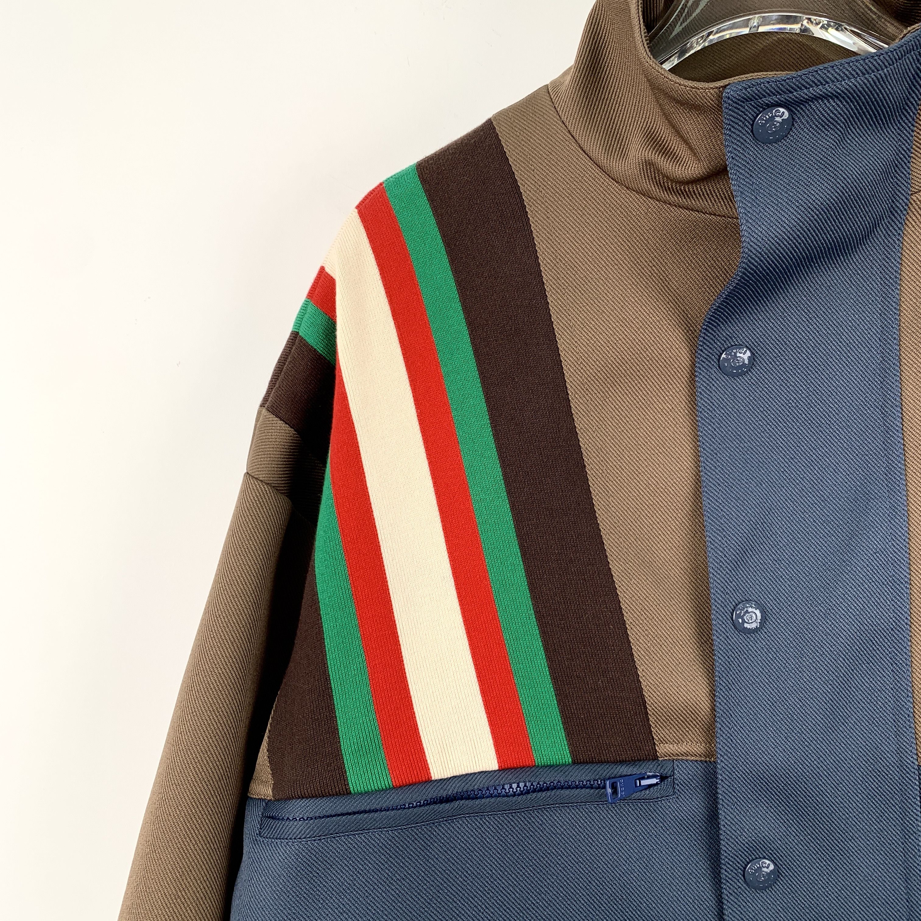 Gucci Gucci Jacket Striped Colorblock Cotton Multi (Size M) Size US M / EU 48-50 / 2 - 7 Thumbnail