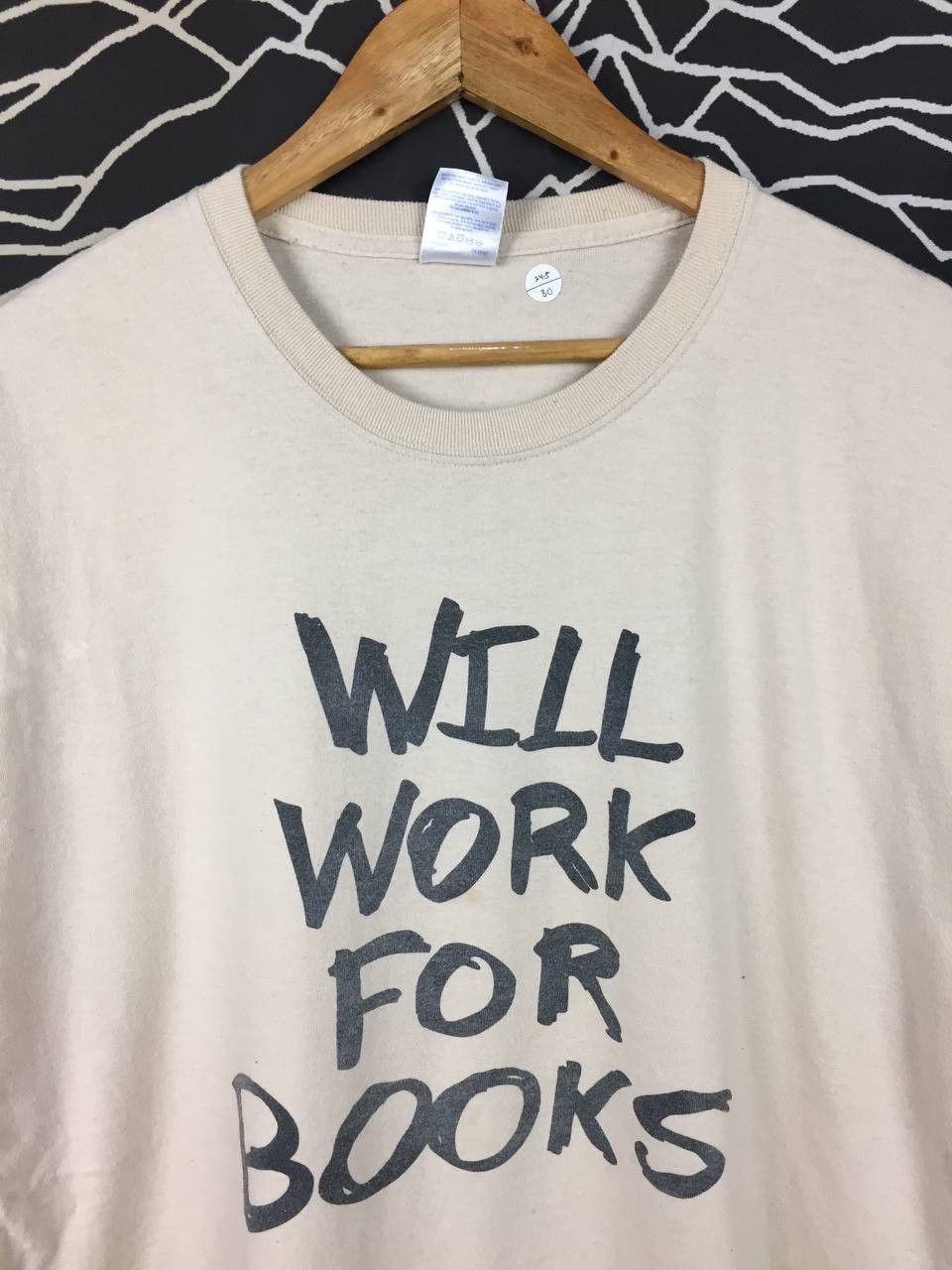 Vintage Unshelved Library Comic Will Work For Books Graphic Tee Size US XL / EU 56 / 4 - 3 Thumbnail