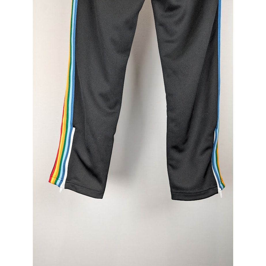 Palm Angels o1rshd1 Rainbow Track Pants in Black/Multicolor Size US 34 / EU 50 - 13 Thumbnail