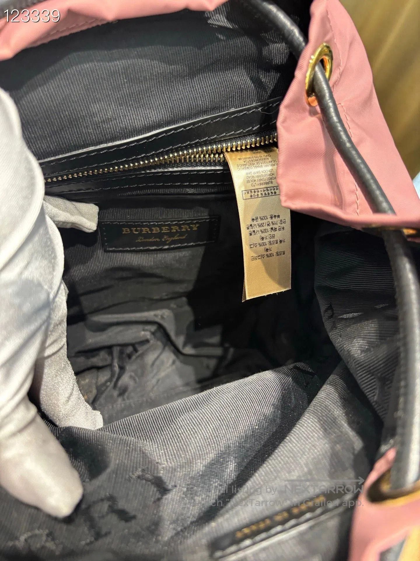 Burberry Burberry Small Pink Nylon Backpack. Size ONE SIZE - 6 Thumbnail