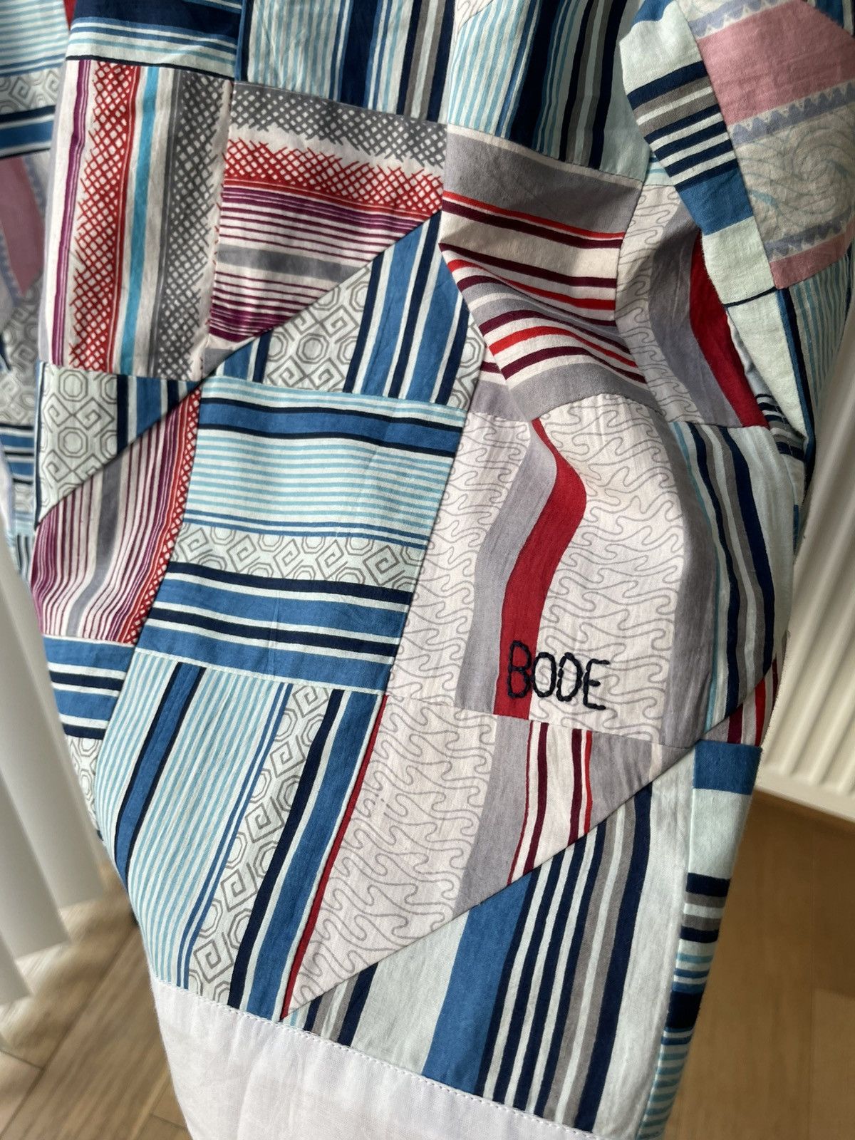 Bode Bode Patchwork Oxford Long Sleeves Shirt Size US S / EU 44-46 / 1 - 18 Thumbnail