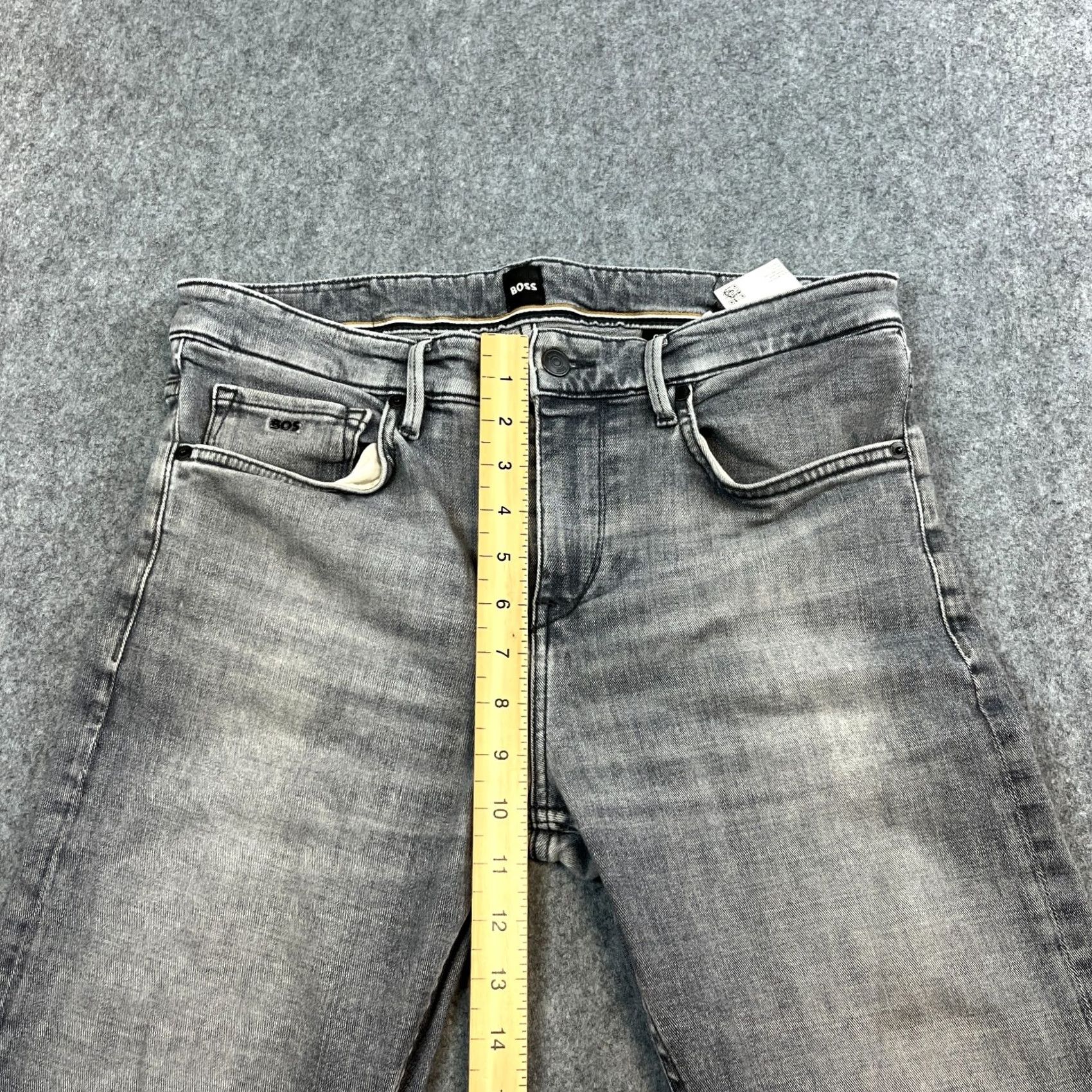Hugo Boss HUGO BOSS Jeans Slim Skinny 32 Light Grey Stretch Charleston Mens Denim 5-Pocket Design Classic Comfort Size US 32 / EU 48 - 5 Thumbnail