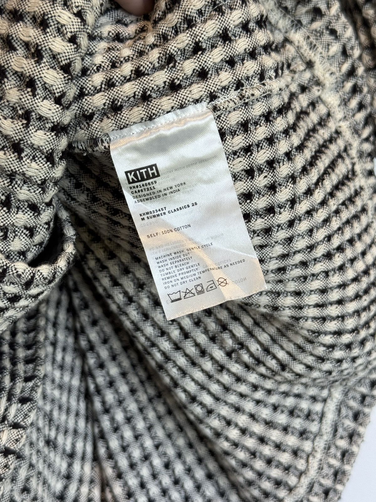 Kith Kith Geometric Diamond SS Boxy Collared Overshirt Black M Size US M / EU 48-50 / 2 - 8 Thumbnail
