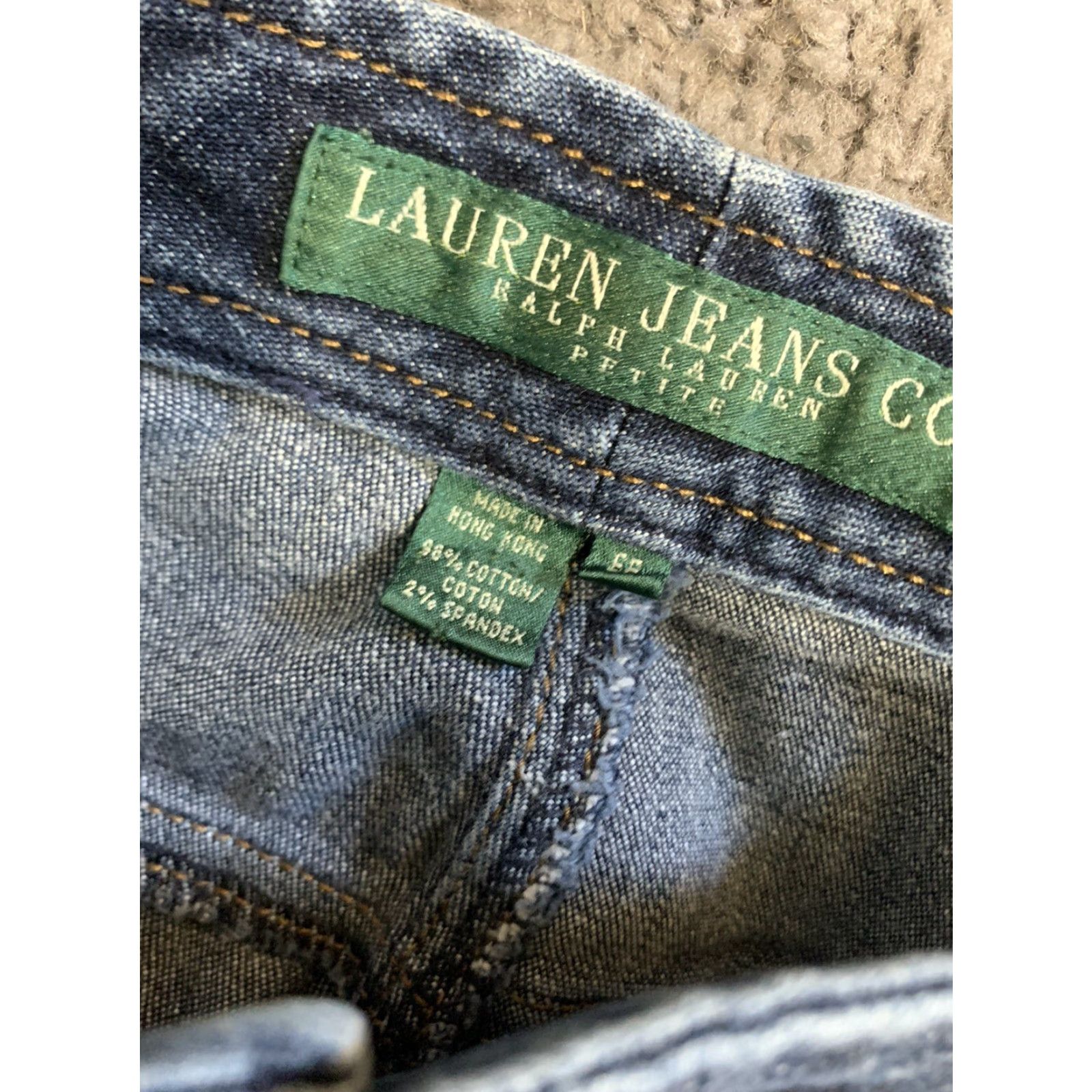 CO Lauren Jeans Co. Jeans Women Petite 6P Dark Wash Blue Denim 5-Pocket Relaxed Womens Size 28" / US 6 / IT 42 - 3 Thumbnail