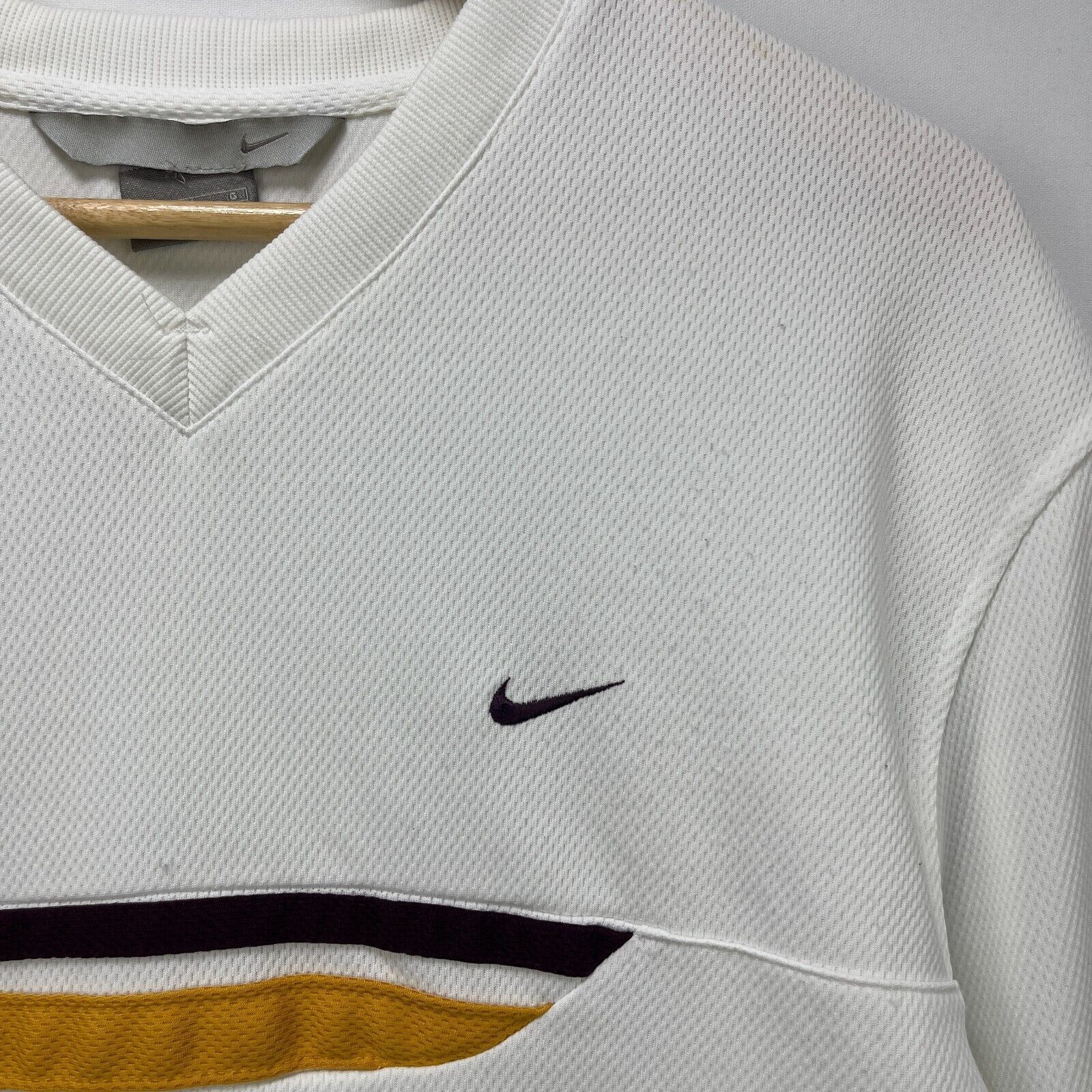 Nike × Vintage Vintage Y2K Nike Longsleeve Shirt Swoosh Embroidered Large Size US L / EU 52-54 / 3 - 3 Thumbnail