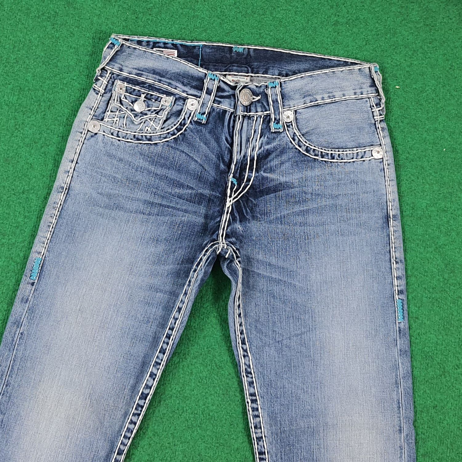 True Religion Vintage True Religion Ricky Super T Jeans C297N10 Size US 31 - 2 Thumbnail
