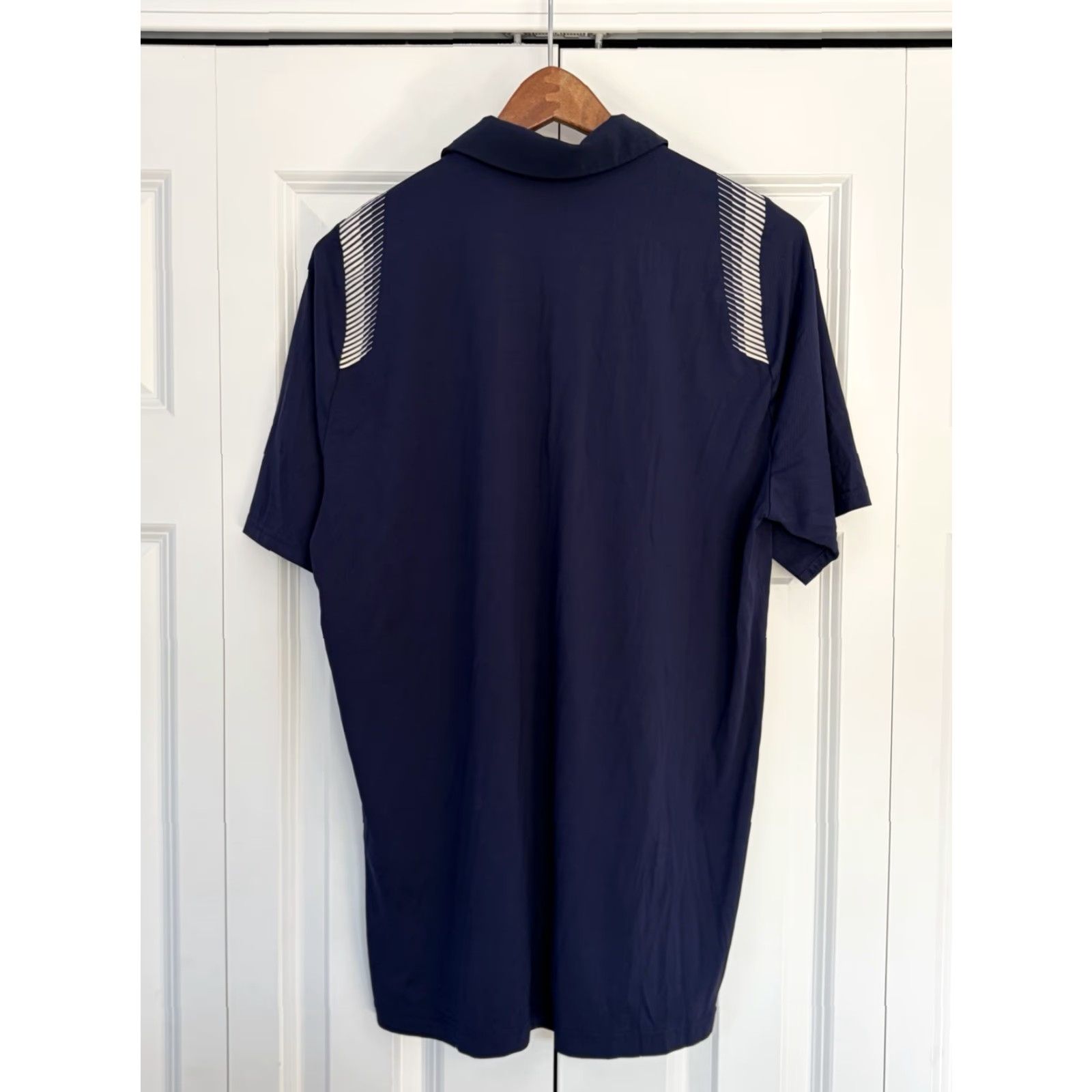 Under Armour Mens Under Armour Golf Polo Notre Dame Blue M Medium Size US M / EU 48-50 / 2 - 2 Thumbnail
