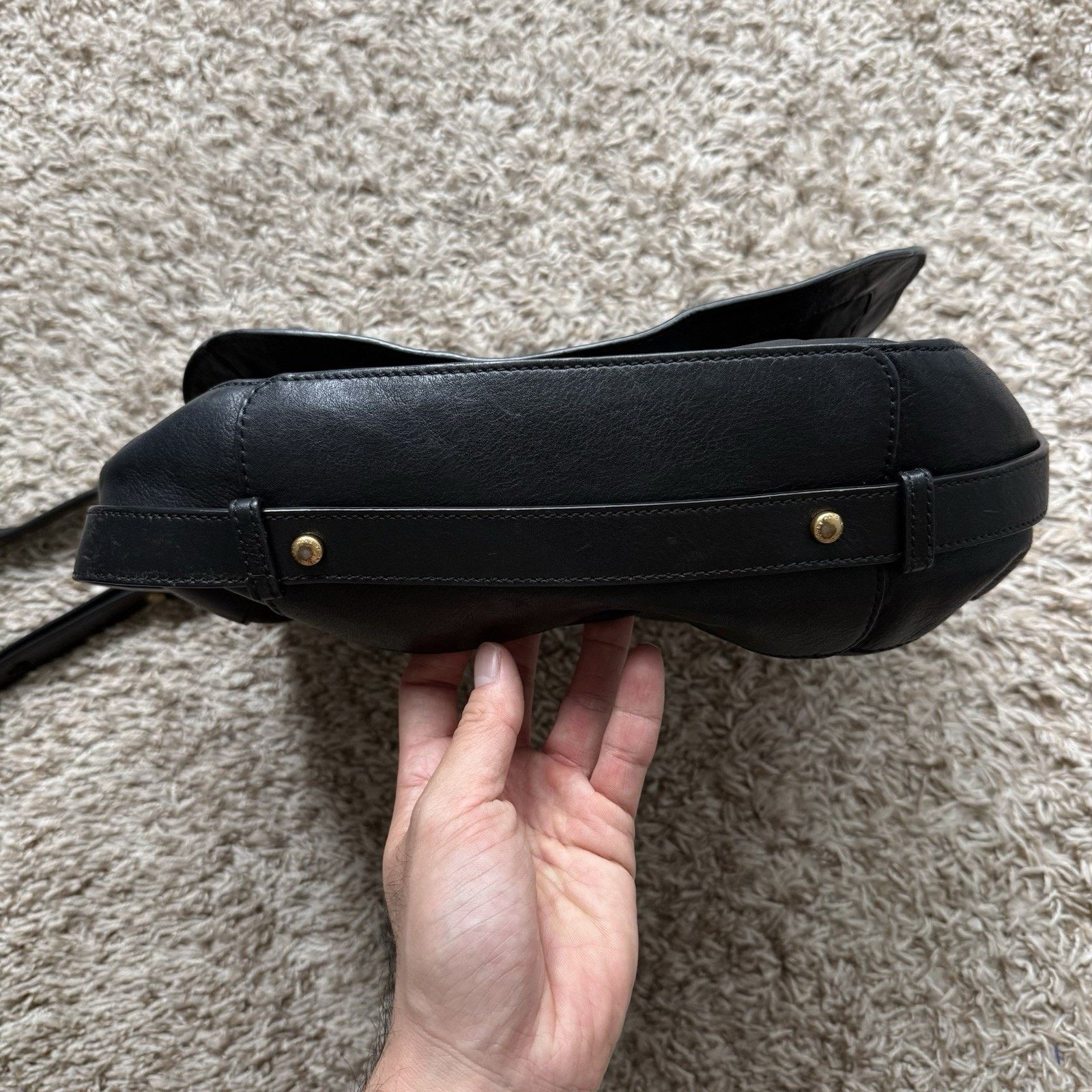 Marc Jacobs × Marc by Marc Jacobs Marc By Marc Jacobs Messenger Bag Black Leather Purse Size ONE SIZE - 4 Thumbnail