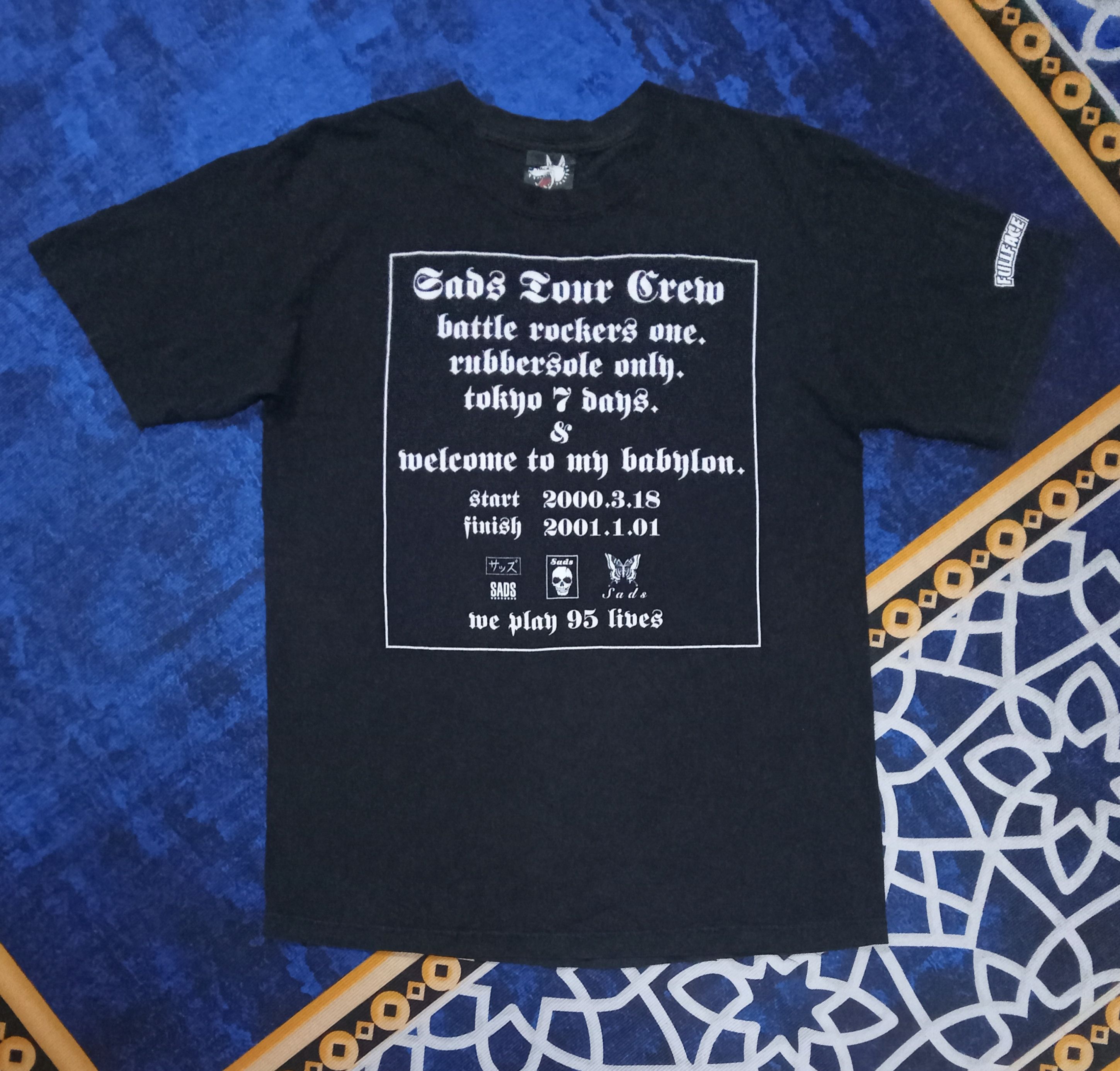 Band Tees Sads Tour Crew welcome to my babylon Vintage Y2K T Shirt Size US M / EU 48-50 / 2 - 1 Thumbnail