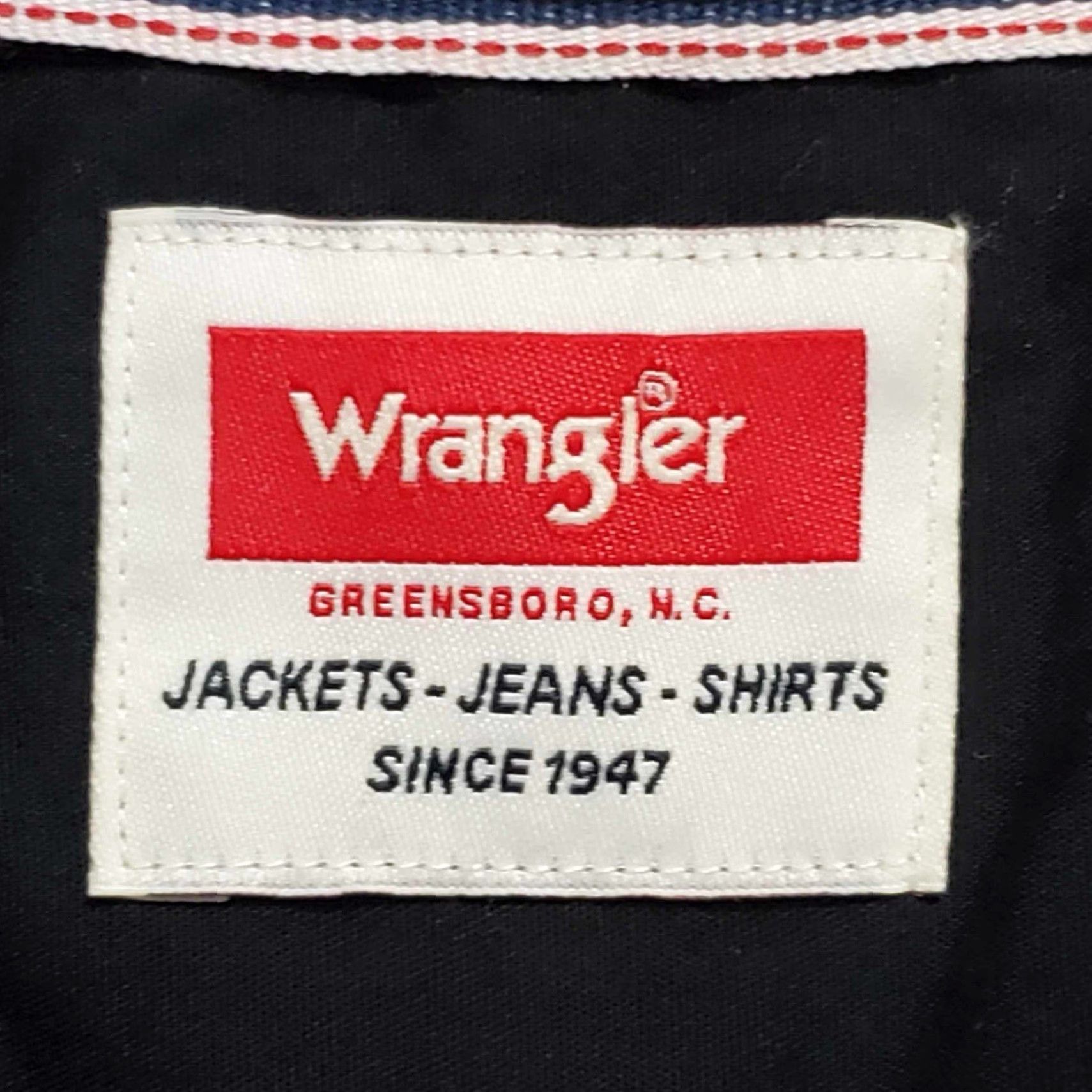 Wrangler VINTAGE Wrangler Jeans Shirts Dark Short Sleeve NWT 2 Front Pockets XL XG Workwear Men XLT Black Pockets Shirts Size US XL / EU 56 / 4 - 5 Thumbnail