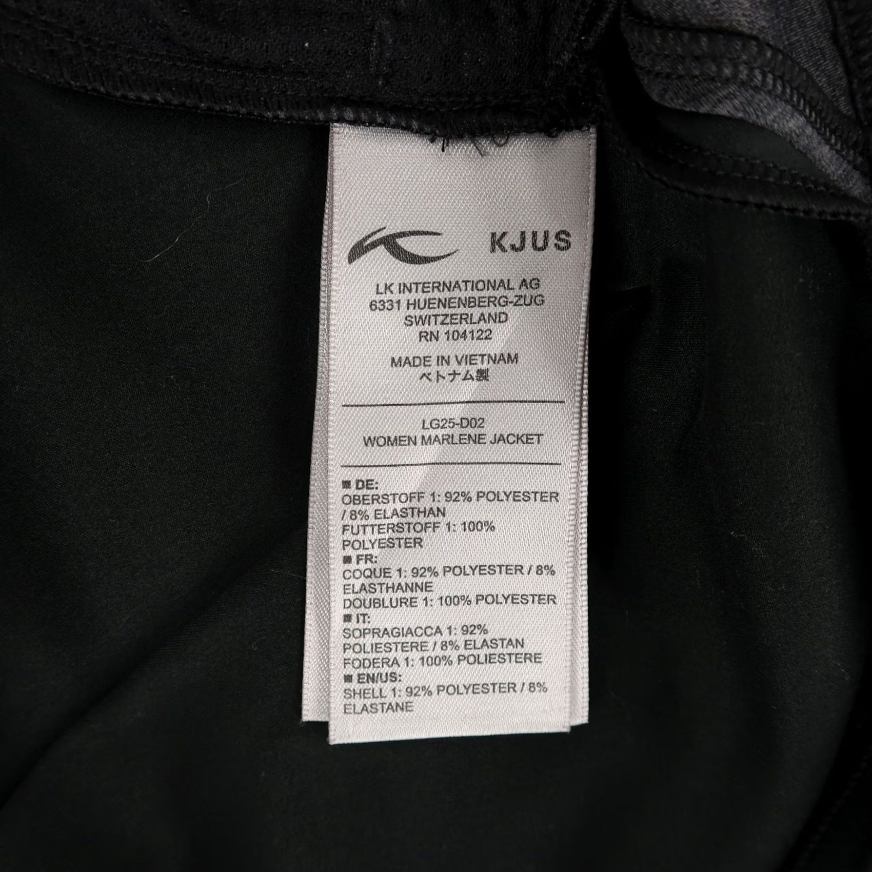 KJUS Kjus Marlene Full Zip Jacket Womens XL Gray Black Golf Outdoor Athletic Stretch Track Jacket High Performance Size XL / US 12-14 / IT 48-50 - 8 Thumbnail