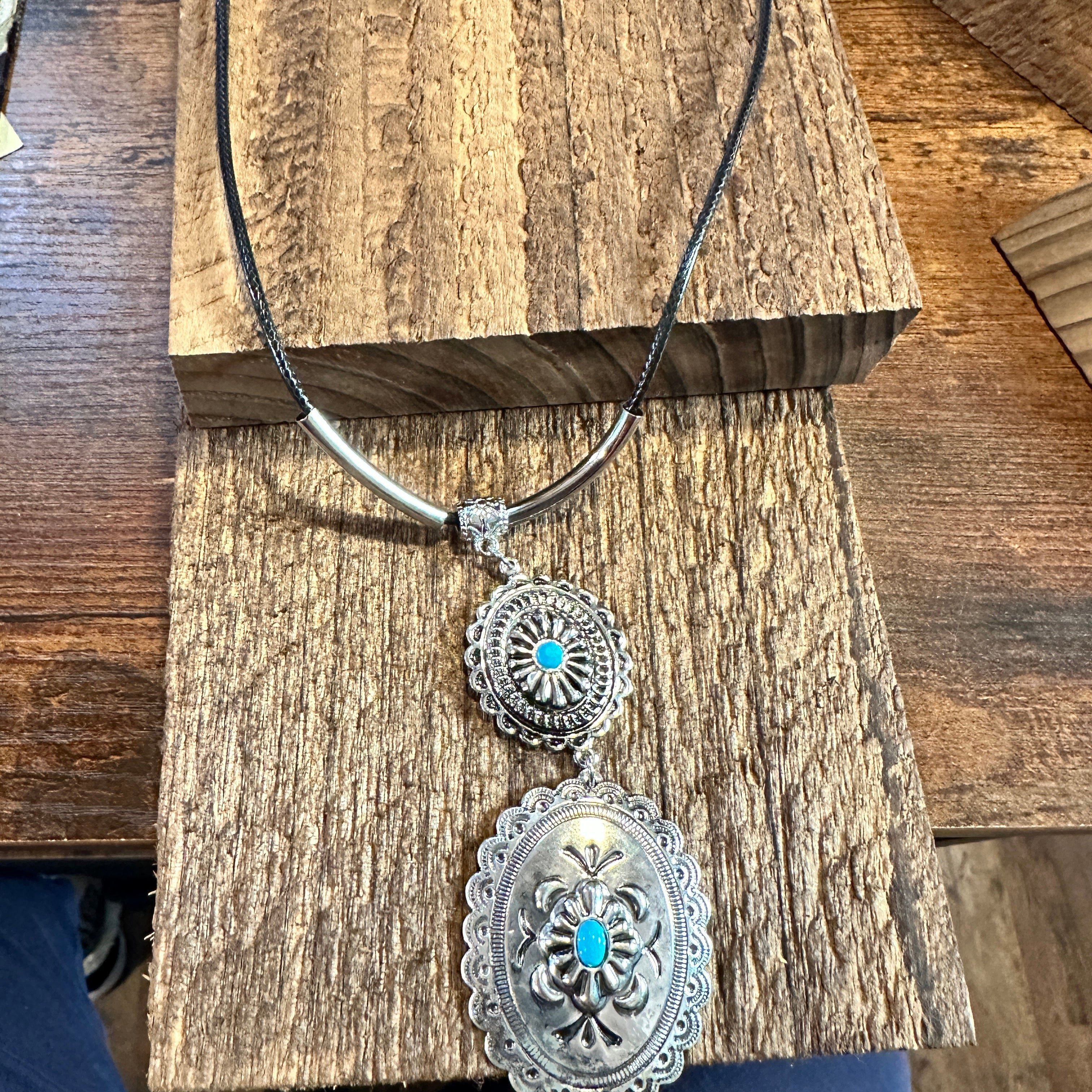 Other Turquoise Stone Bohemian Concho Jewelry Set with Fast Shippi Size ONE SIZE - 7 Thumbnail