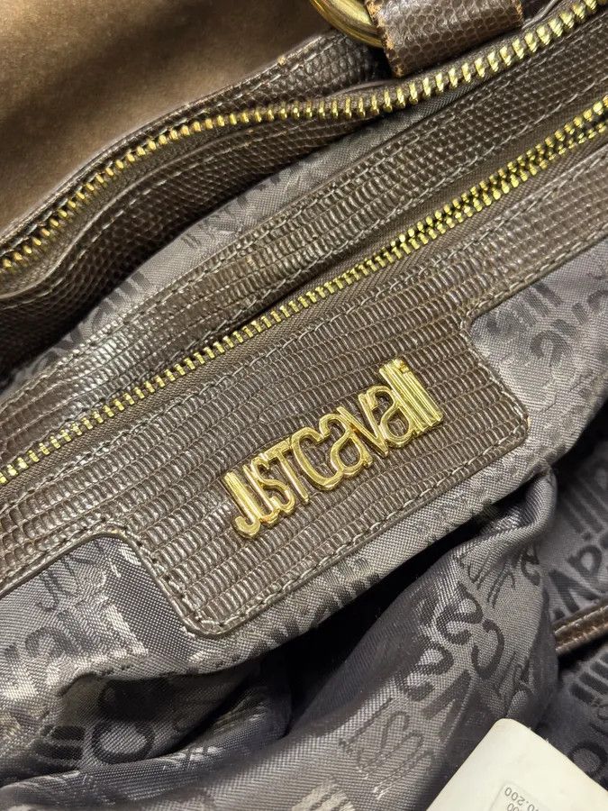 Just Cavalli × Vintage AW2010 Cavalli Fringe Cowboy Brown Leather Handle Bag Size ONE SIZE - 10 Thumbnail