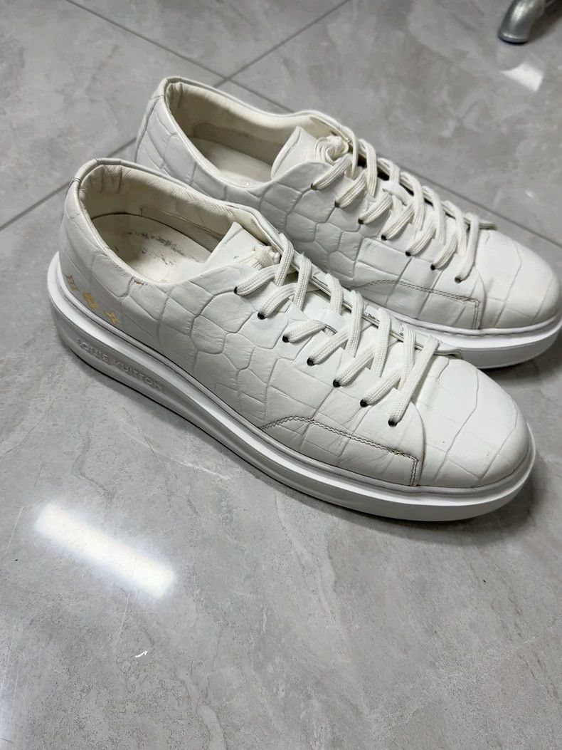 Louis Vuitton Louis Vuitton Alligator leather casual shoes board shoes Size US 8 / EU 41 - 3 Thumbnail