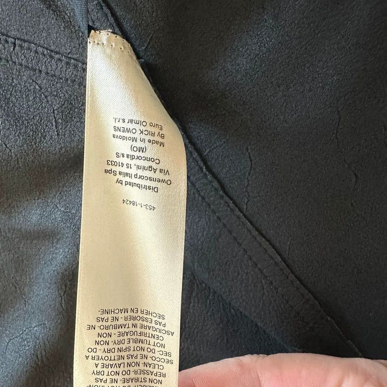 Rick Owens Rick Owens texture feeling Leather jacket Size US M / EU 48-50 / 2 - 5 Thumbnail