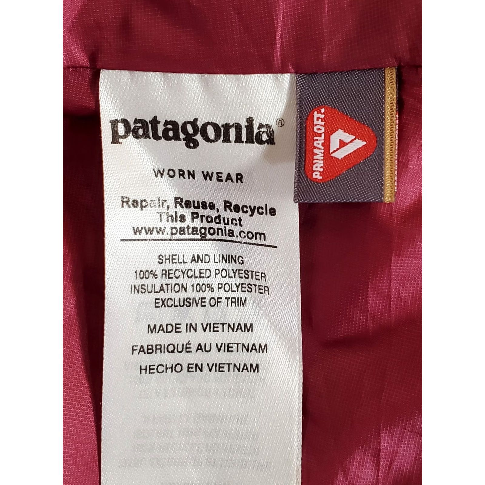 Patagonia Patagonia Nano Puff Jacket Arrow Red Zip Puffer Primaloft Gold 84217 Women's S Size S / US 4 / IT 40 - 7 Thumbnail