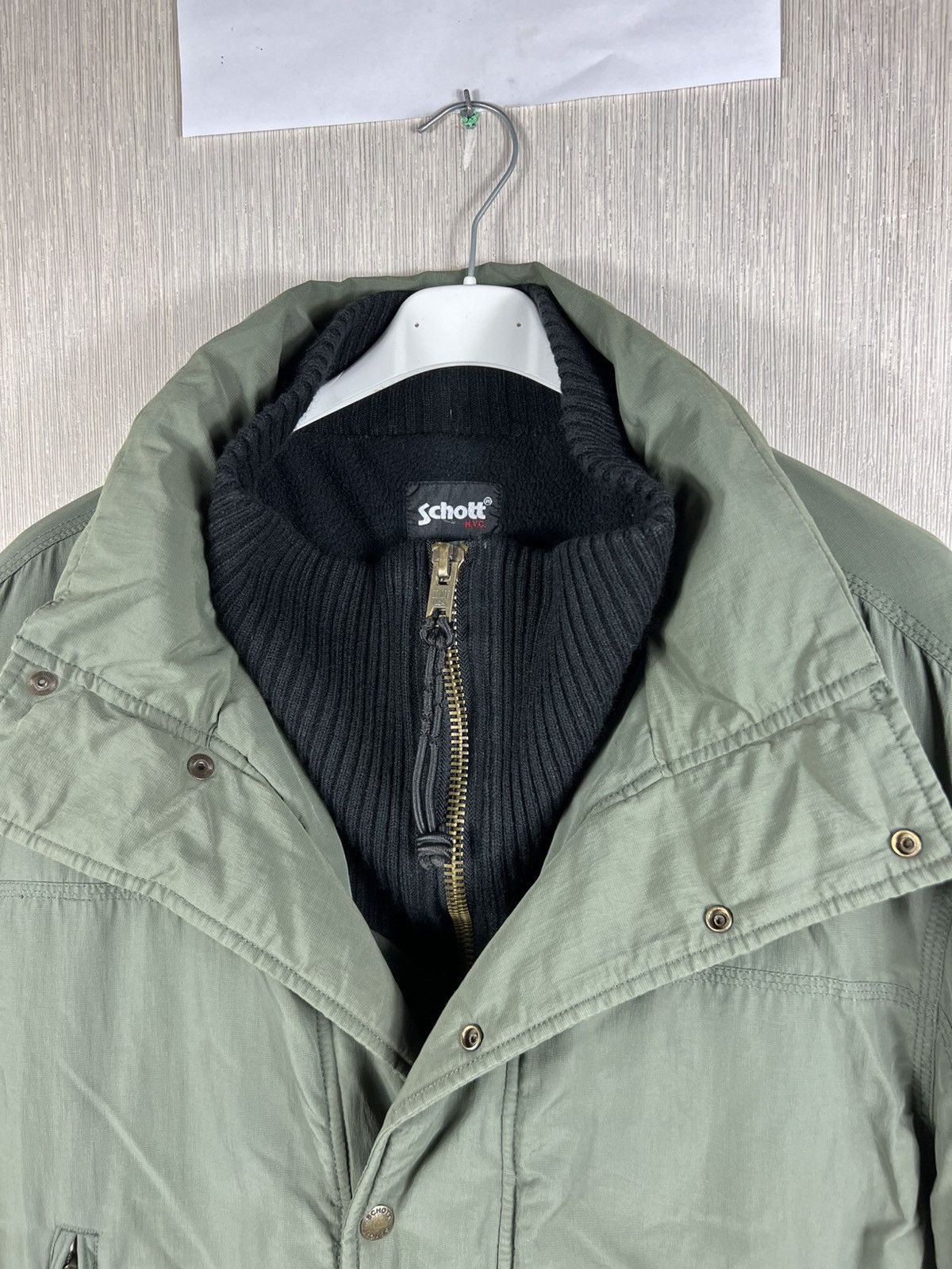 Schott Vintage Schott military kayloom padded bomber jacket double Size US XL / EU 56 / 4 - 16 Thumbnail