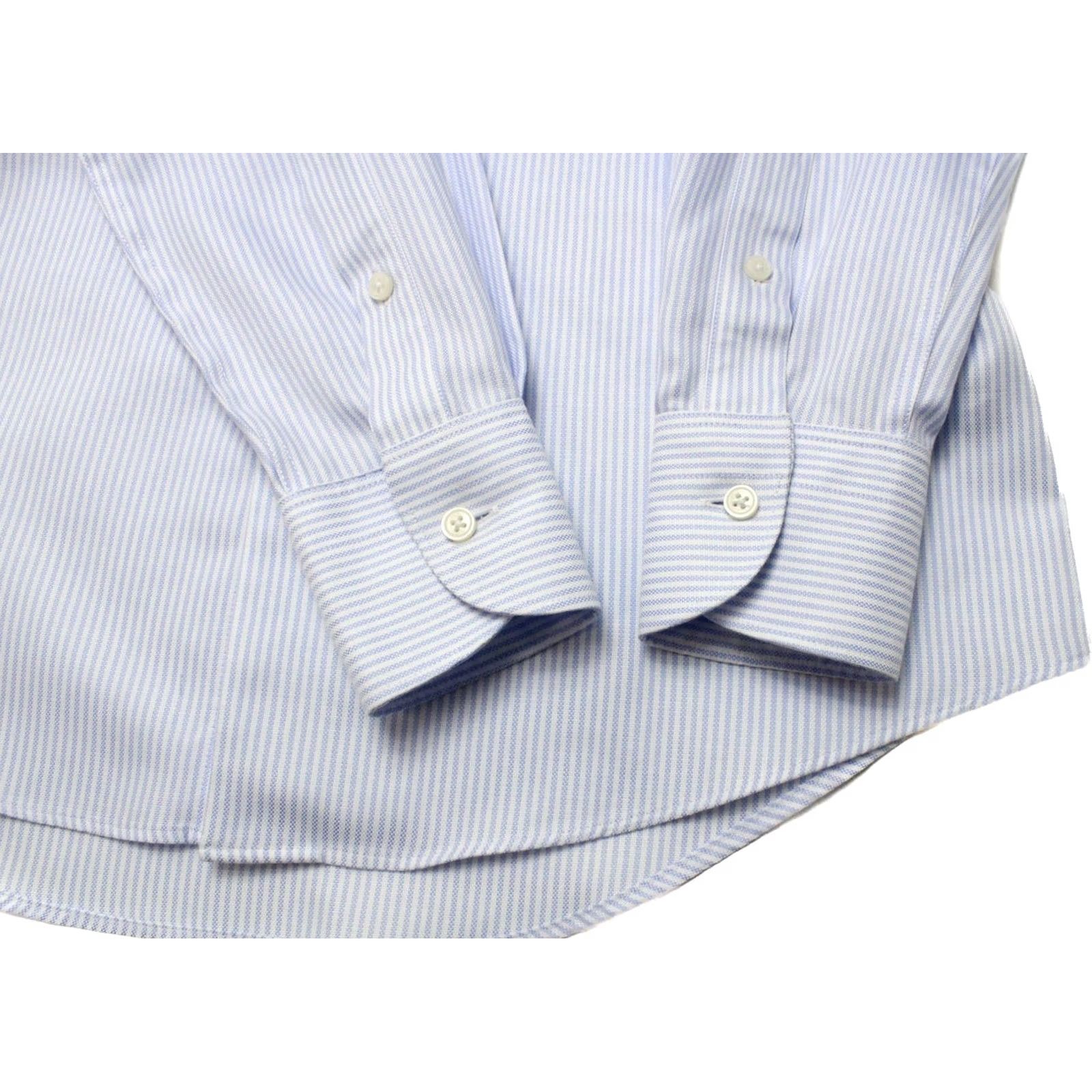 Suitsupply Suitsupply Try On Extra Slim Fit Shirt Men's Button Up 38 / 15 Blue Cotton Pinstripe Collared Long Sleeve Size US M / EU 48-50 / 2 - 4 Thumbnail