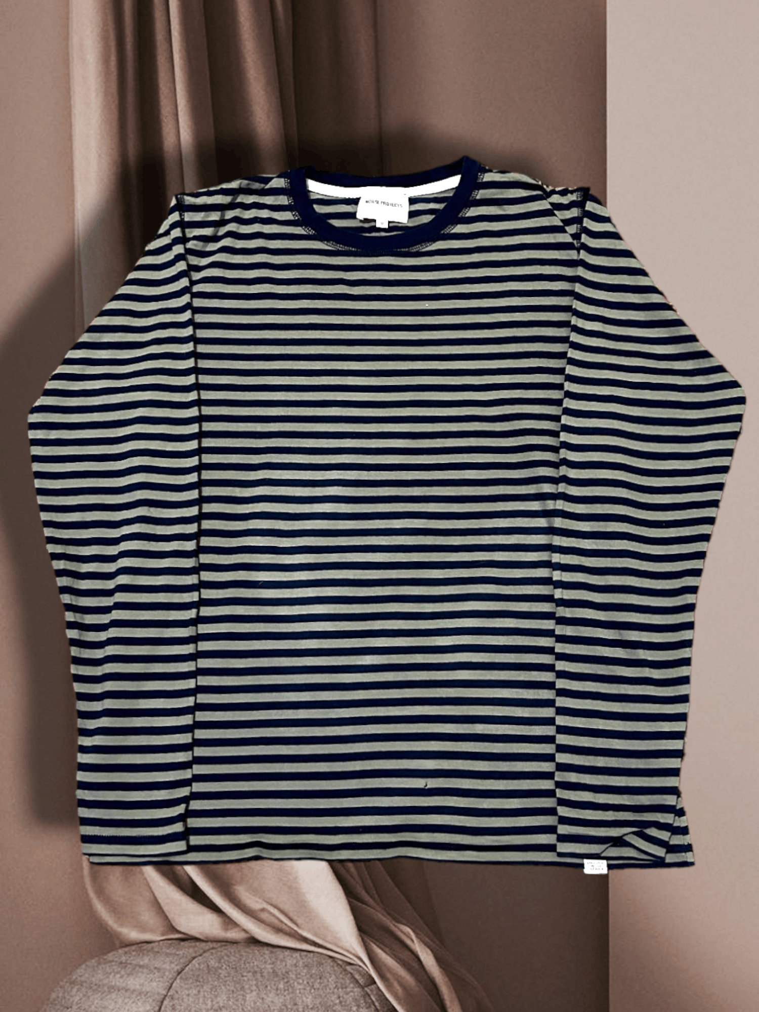 Levi's Norse Projects Ruben Compact Stripe Longsleeve Rugby Tee Size US M / EU 48-50 / 2 - 1 Thumbnail