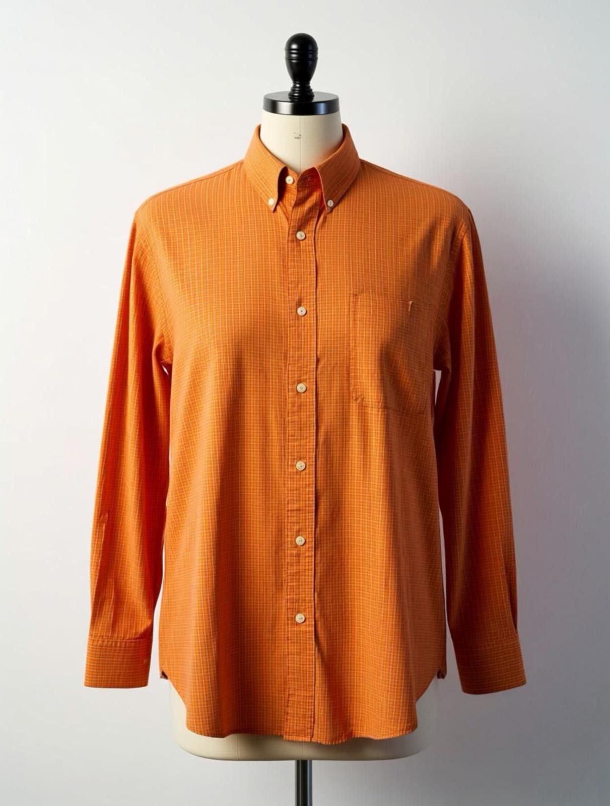 Chaps Chaps Orange Easy Care Button-Down Shirt Large Size US L / EU 52-54 / 3 - 1 Thumbnail