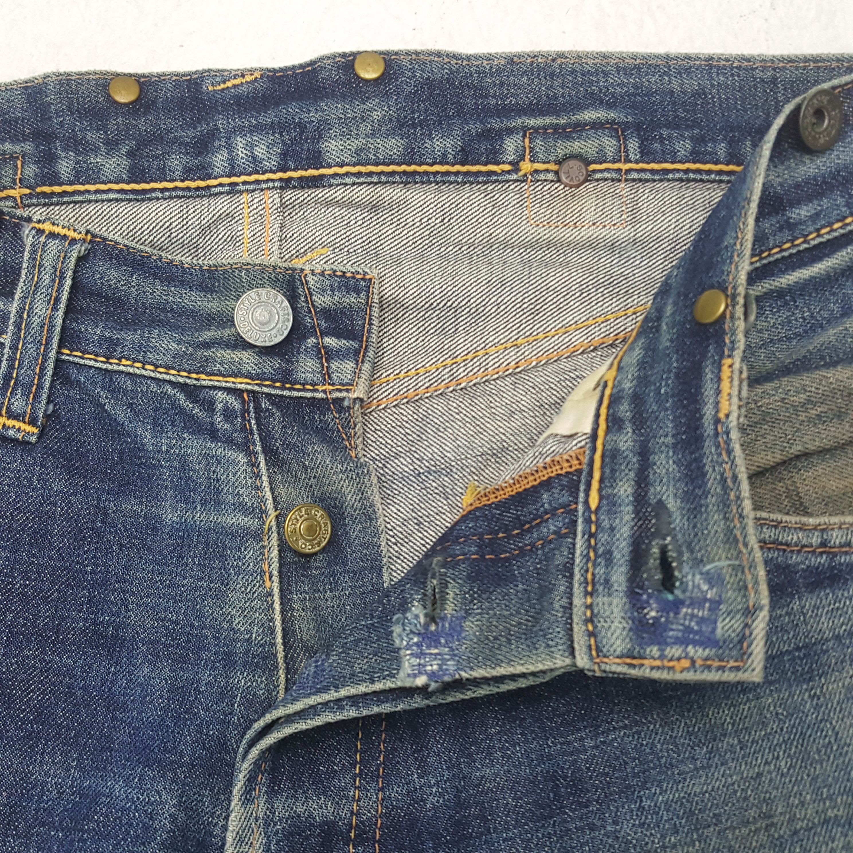 Evisu × Japanese Brand × Vintage Vintage Evisu Japanese Selvedge Custom Denim Jeans C280N20 Size US 31 - 7 Thumbnail