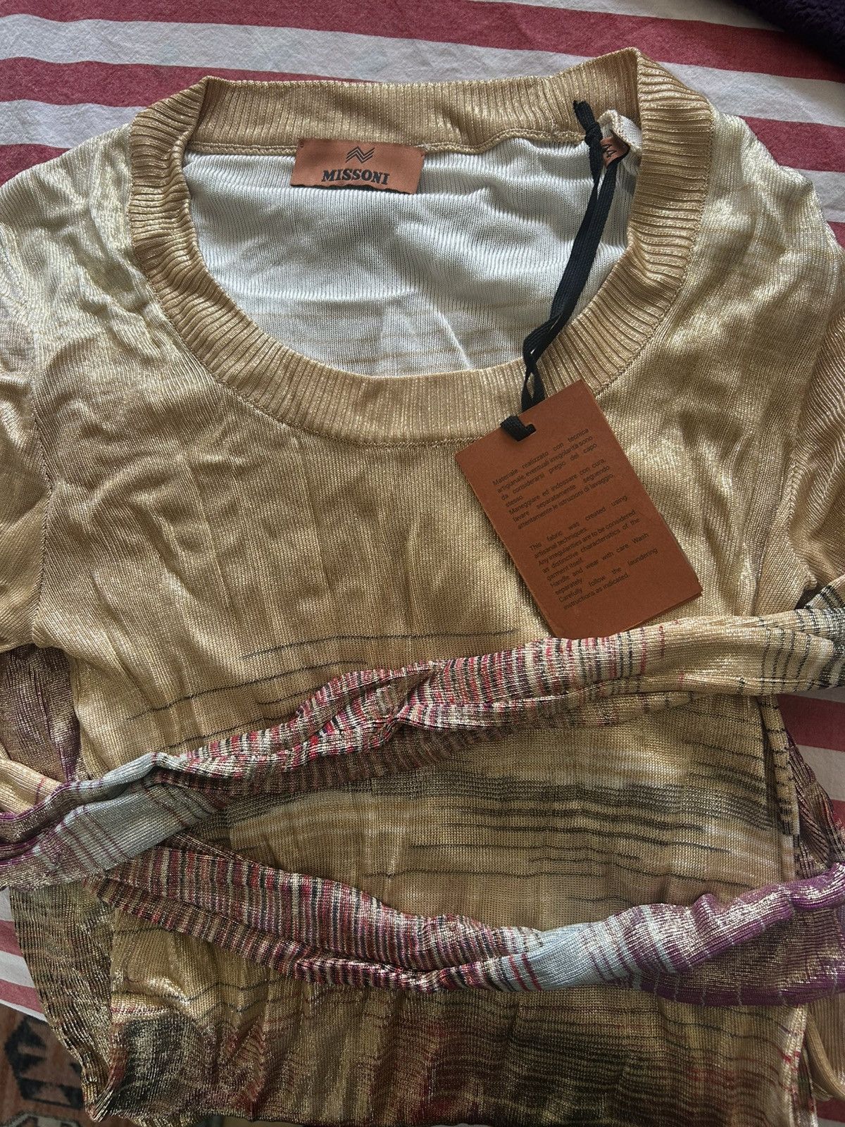 Missoni Missoni Space-Dyed Multicolor Long Sleeve Dress NWT - EU 44 Size M / US 6-8 / IT 42-44 - 6 Thumbnail