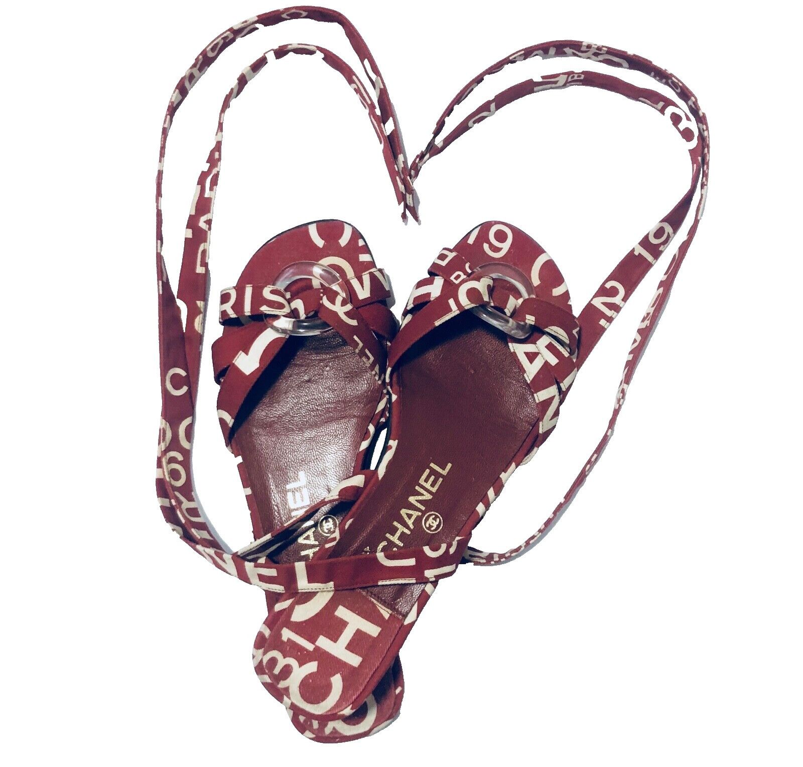 Chanel Chane 31 Rue de Cambon Vintage Sandals Size US 8.5 / IT 38.5 - 4 Thumbnail
