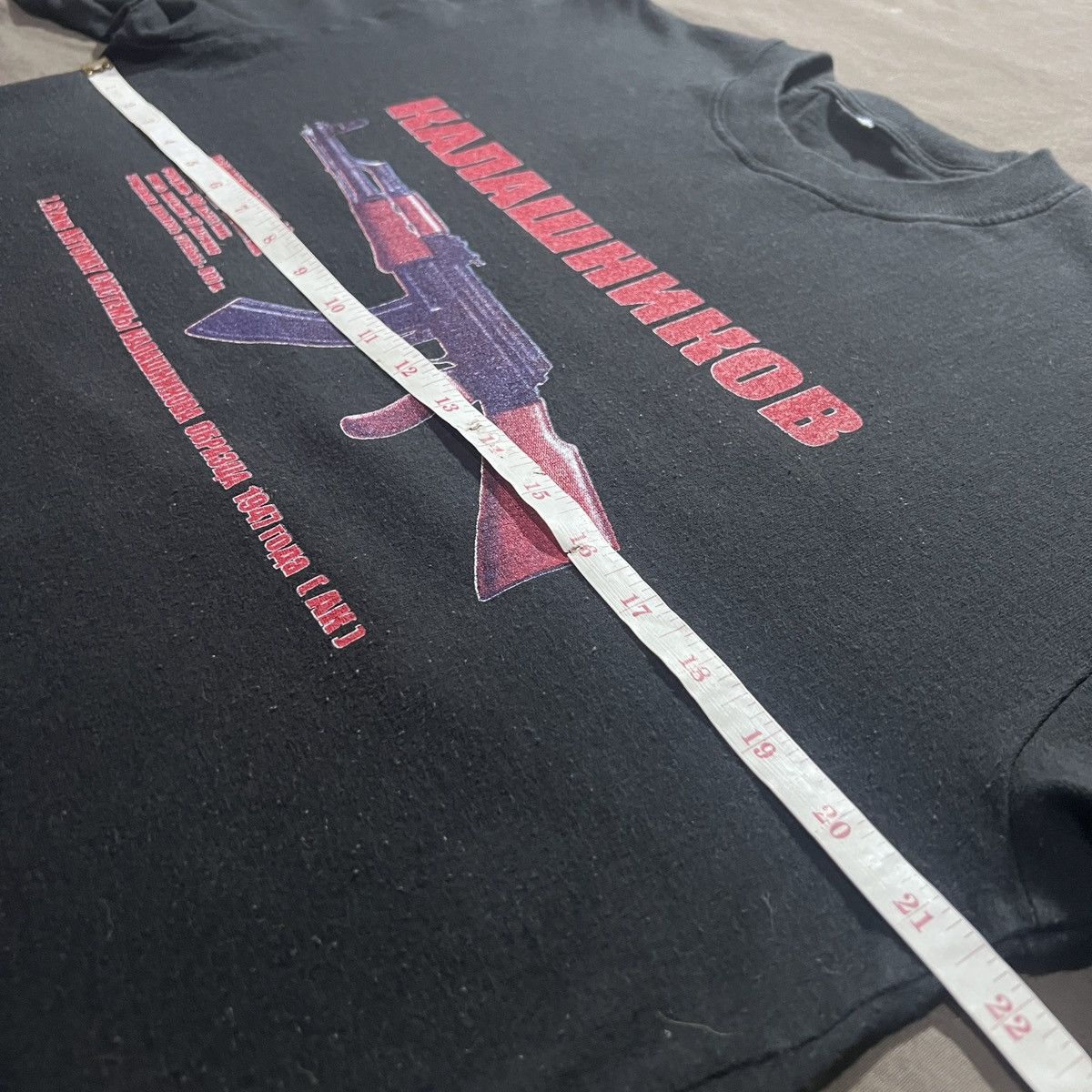 Vintage Vintage Y2K AK47 Kill Tour Promo Tee L Gun military Size US L / EU 52-54 / 3 - 9 Thumbnail